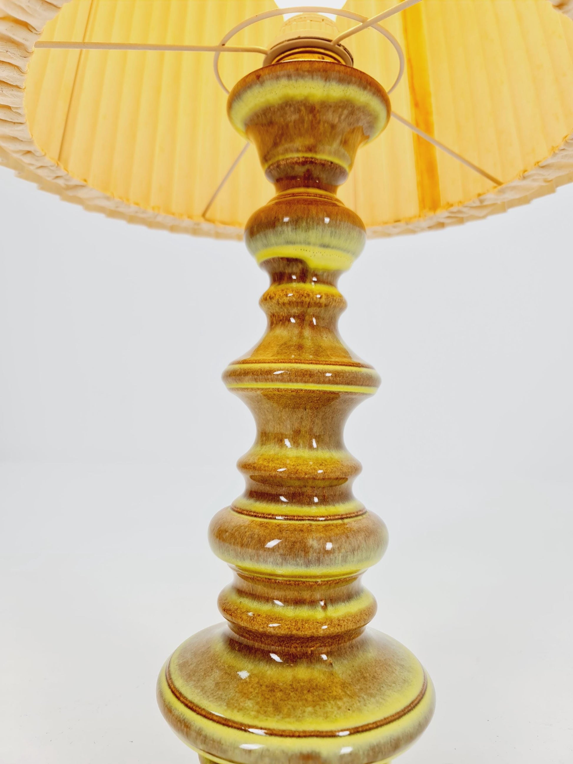 Mid century ceramic handmade floor lamp 1960s Germany