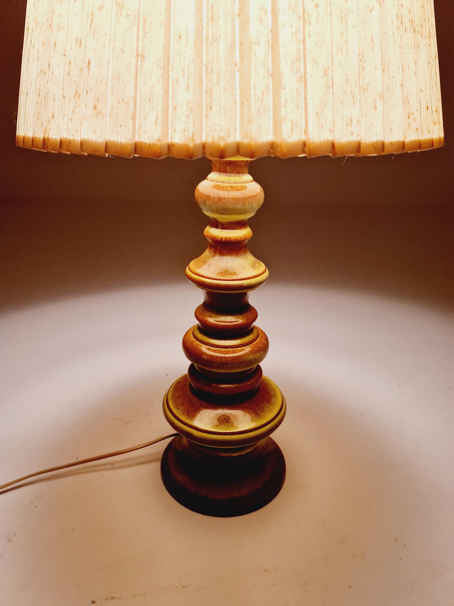 Mid century ceramic handmade floor lamp 1960s Germany