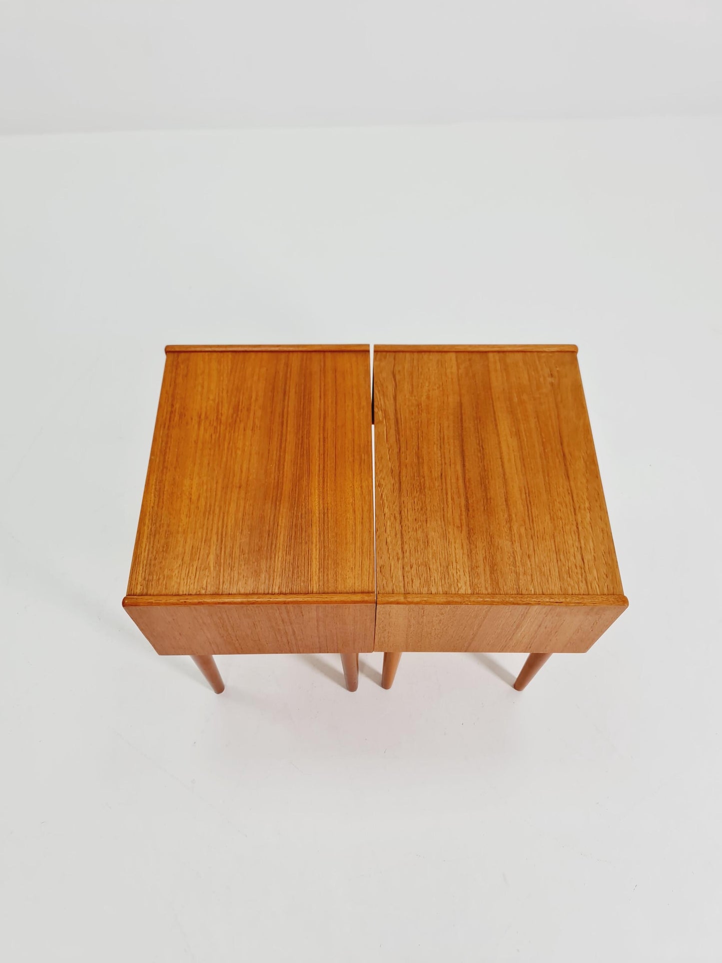 Mid century Danish teak side tables/ Bedside tables/ Nightstands, Denmark, 1960s, set of 2