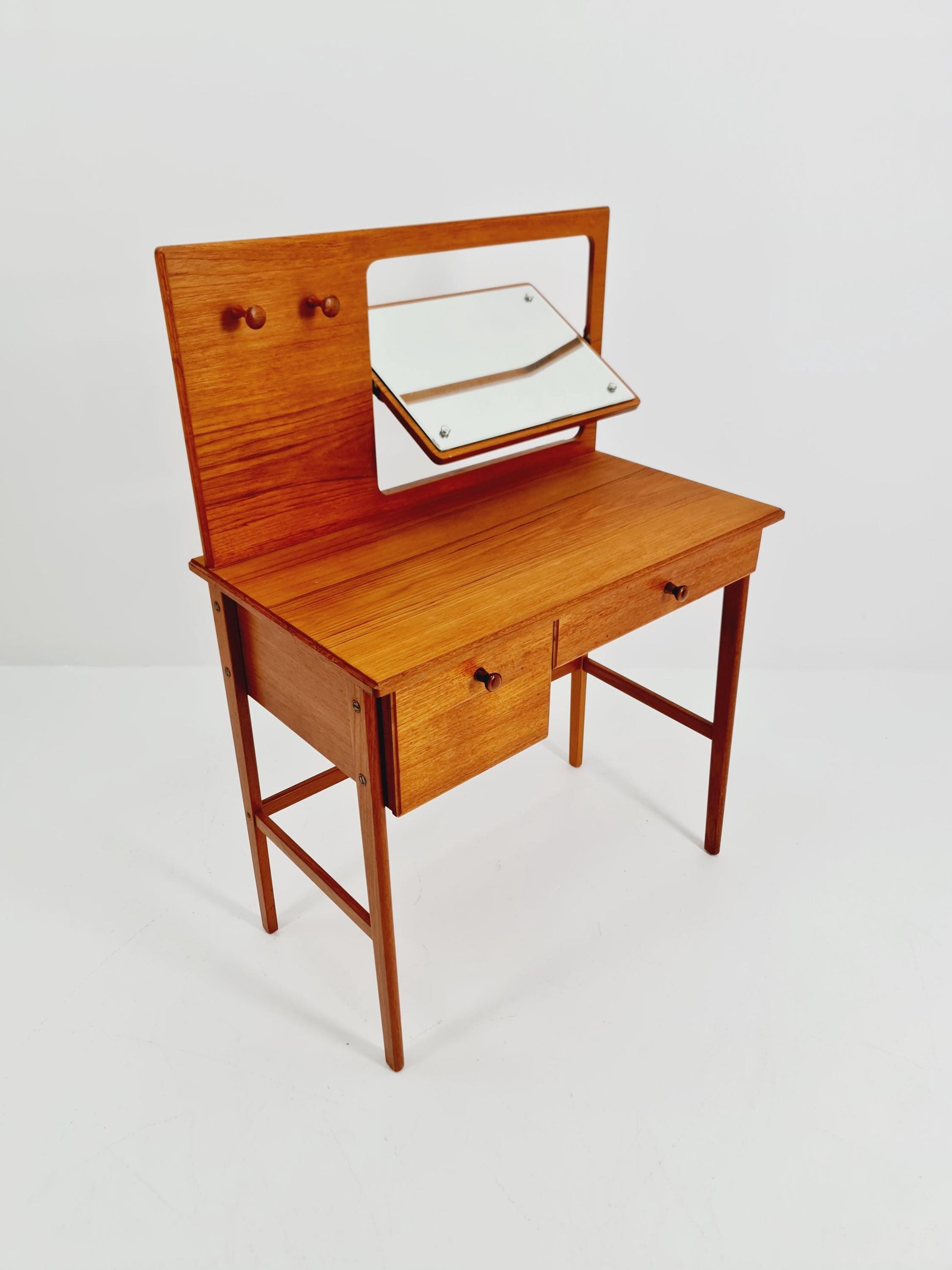 Mid Century Modern Danish Teak vanity table/ make up table by Svante Skogh, 1960s