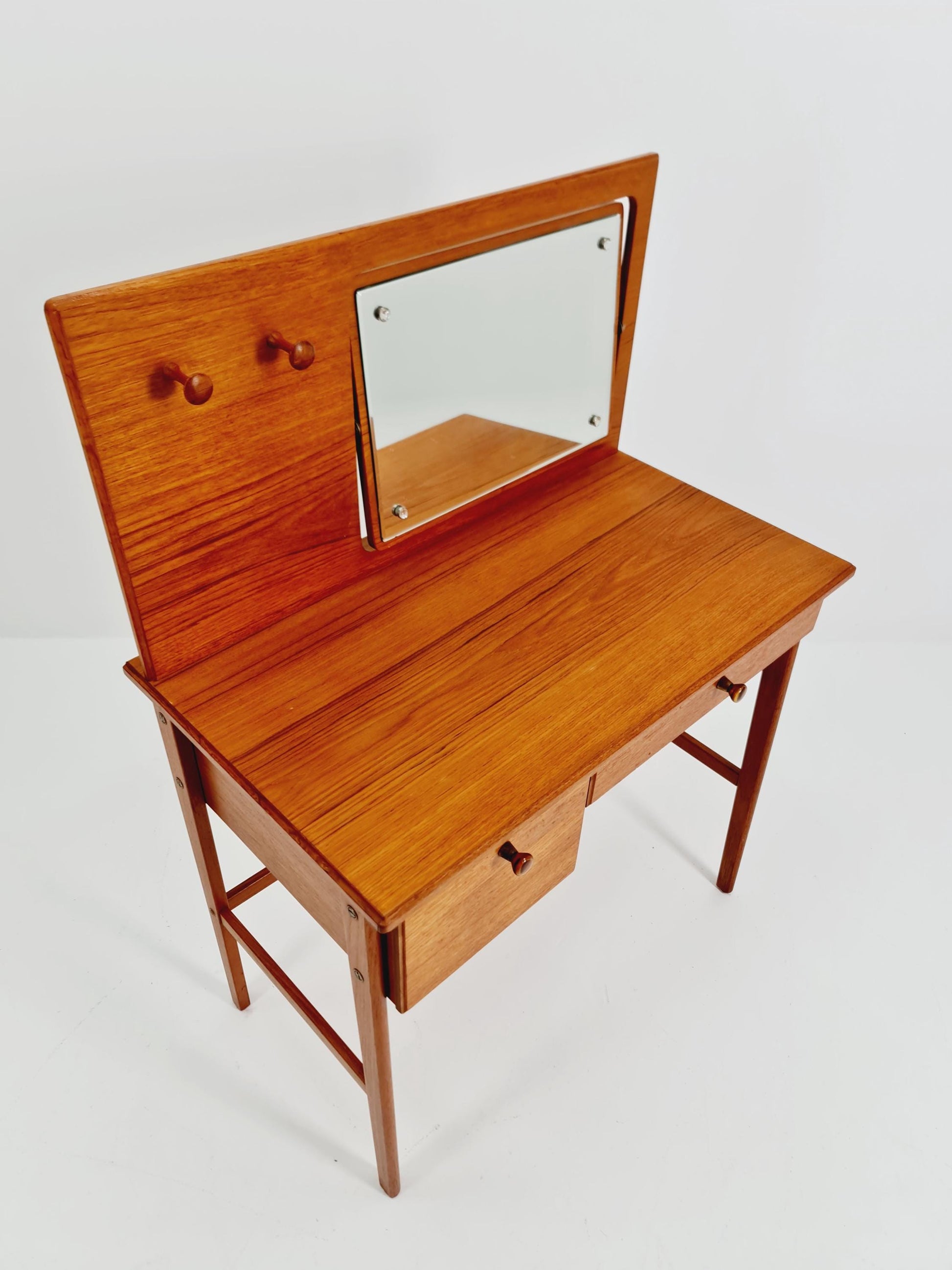 Mid Century Modern Danish Teak vanity table/ make up table by Svante Skogh, 1960s