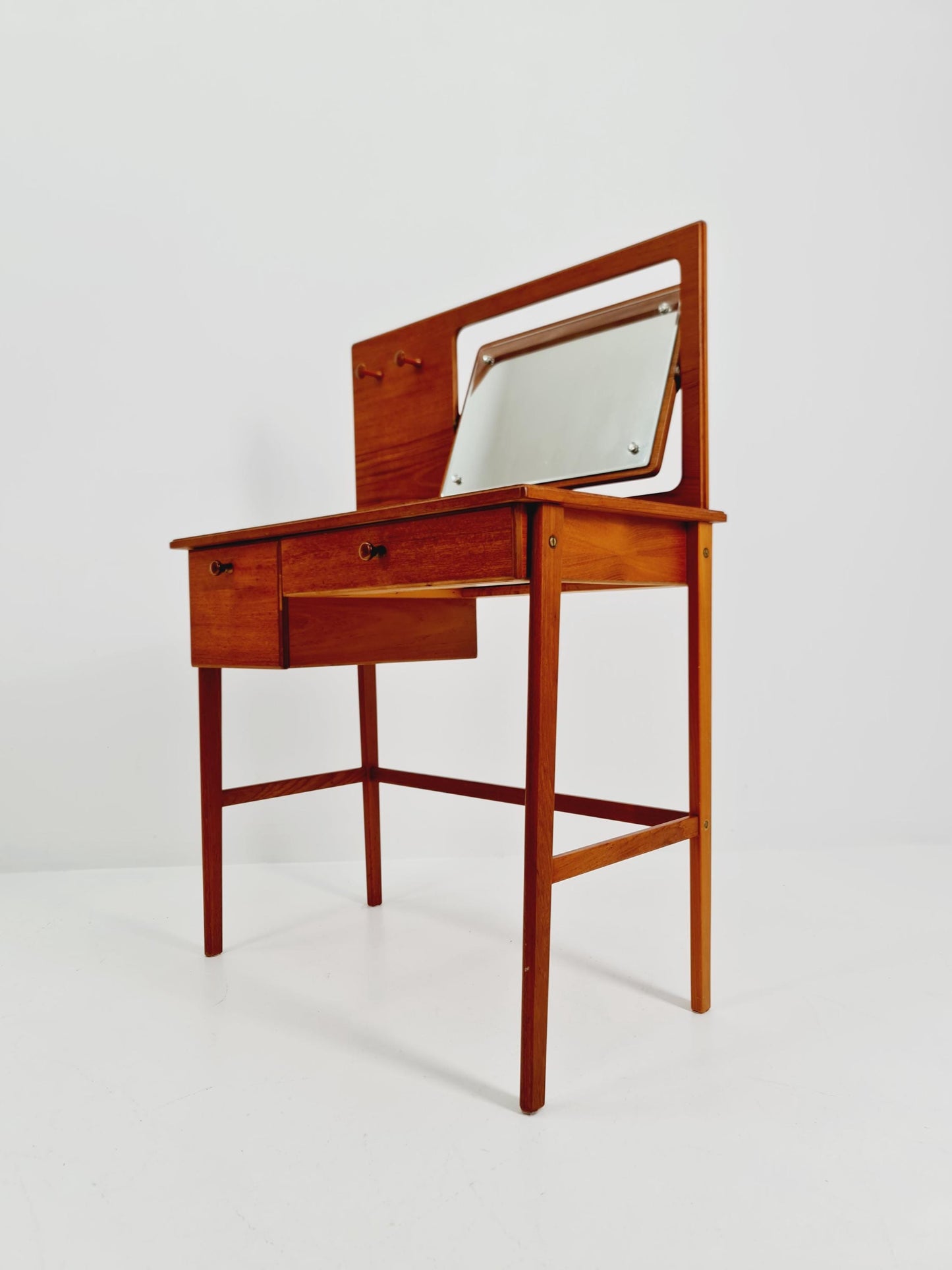 Mid Century Modern Danish Teak vanity table/ make up table by Svante Skogh, 1960s
