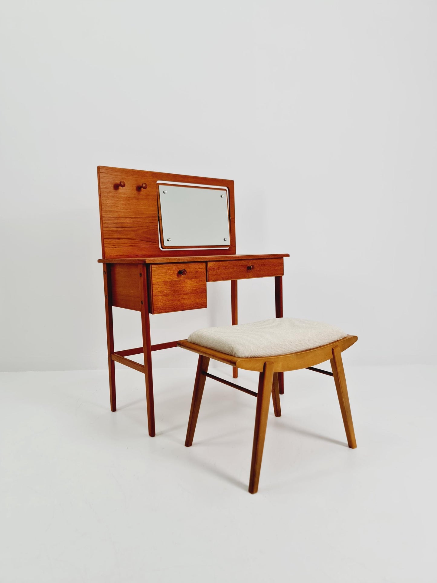 Mid Century Modern Danish Teak vanity table/ make up table by Svante Skogh, 1960s