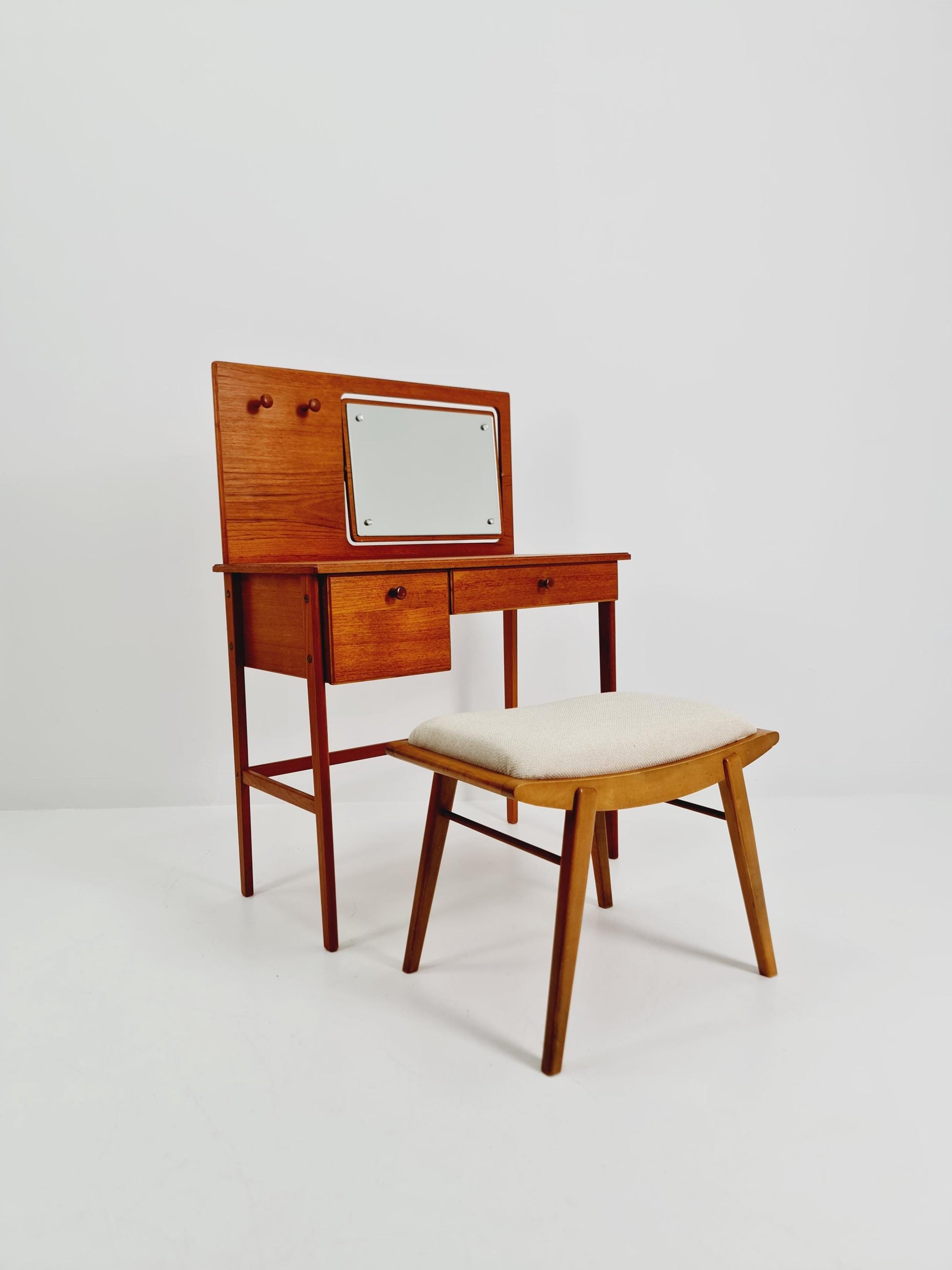 Mid Century Modern Danish Teak vanity table/ make up table by Svante Skogh, 1960s