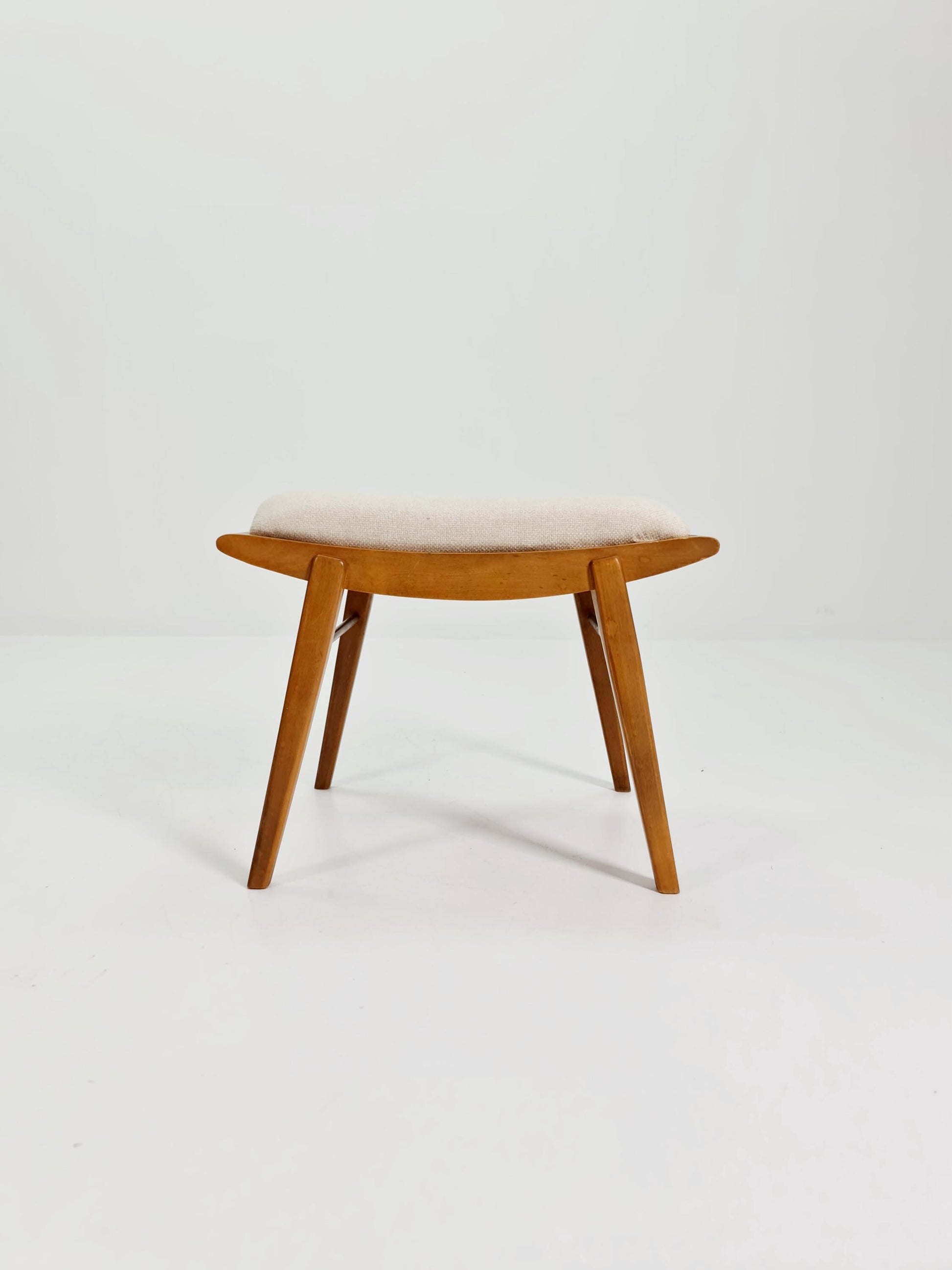 Mid century modern German ottoman/footstool make up stool from the 50s