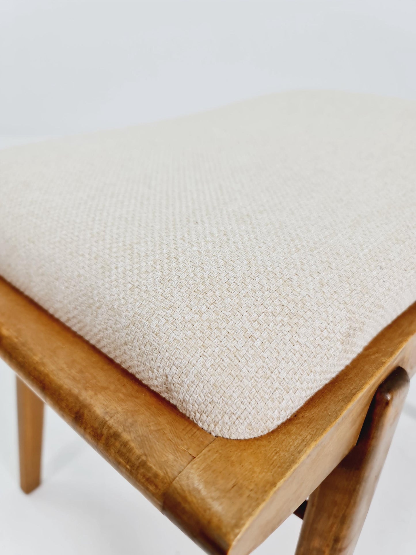 Mid century modern German ottoman/footstool make up stool from the 50s
