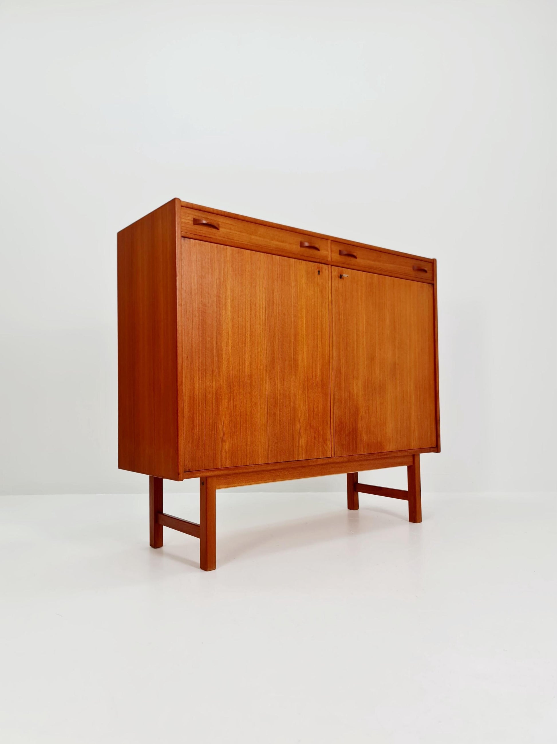 Mid century Swedish Teak Highboard by Tage Olofsson for Ulferts, 1960s