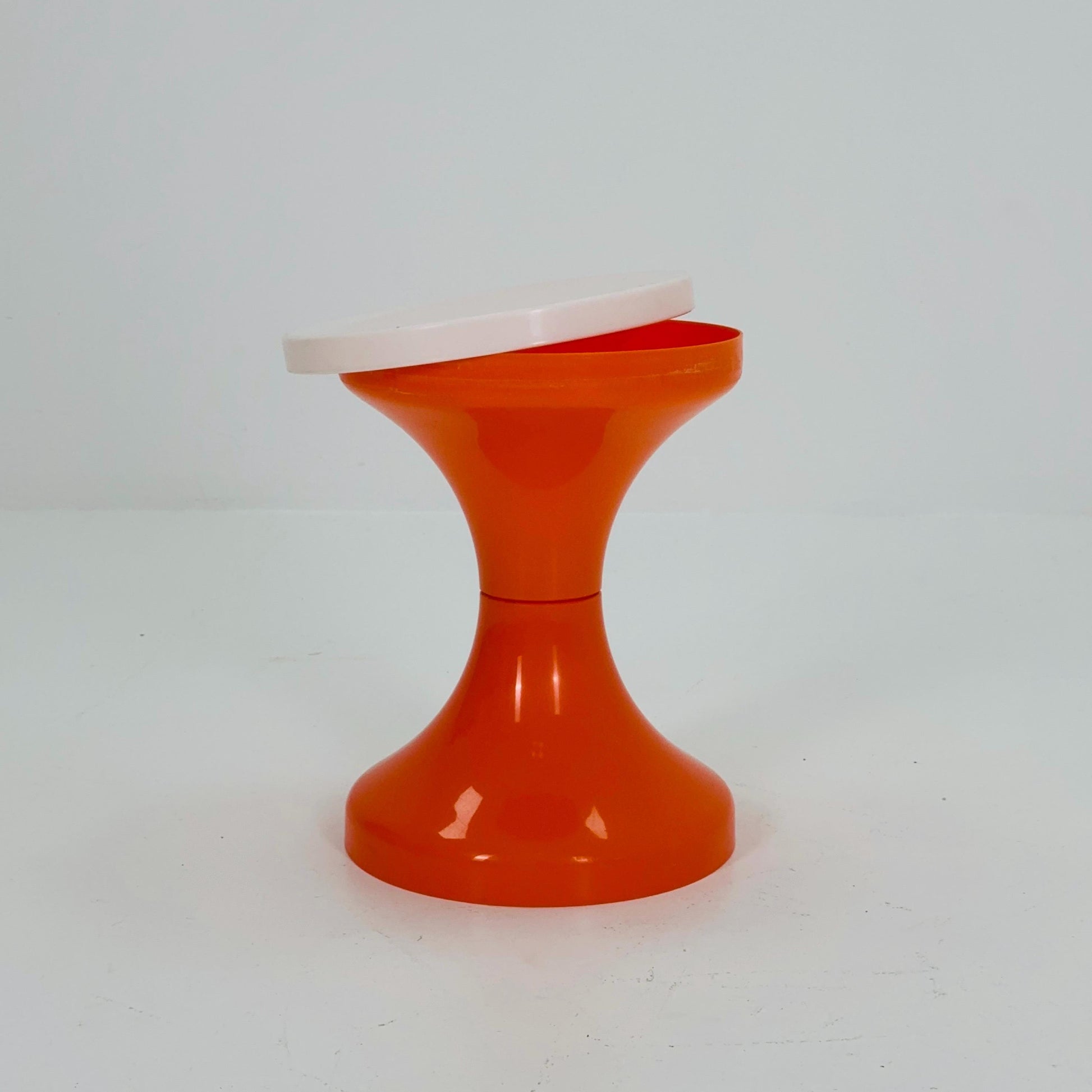 Space age Round German Tuilp stools plastic by Isopelka, 1970s