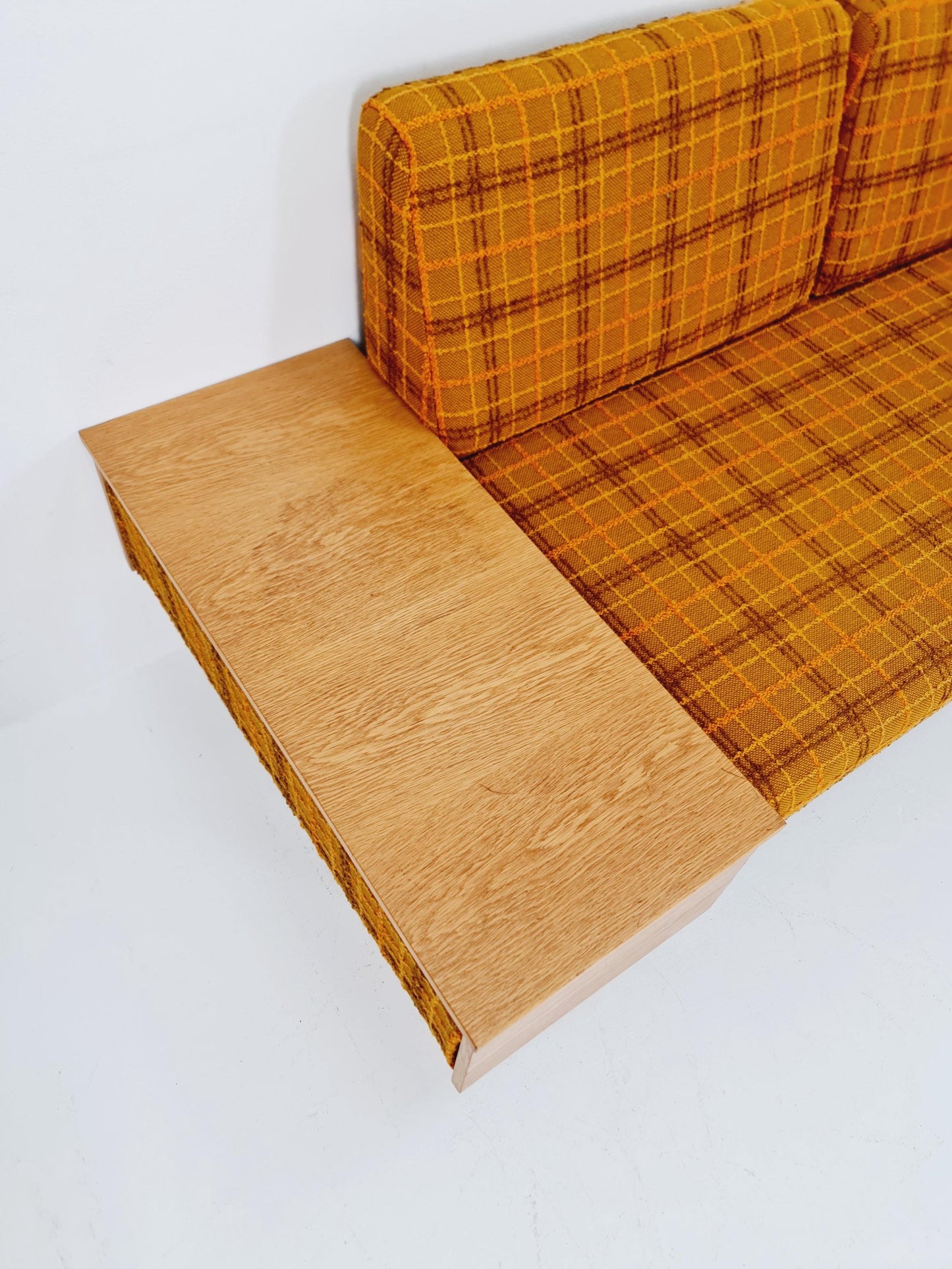 Rare Midcentury Swan Daybed Oak wood , with storage place By Haldor Vik and Ingmar Relling for Ekornes , 1950s