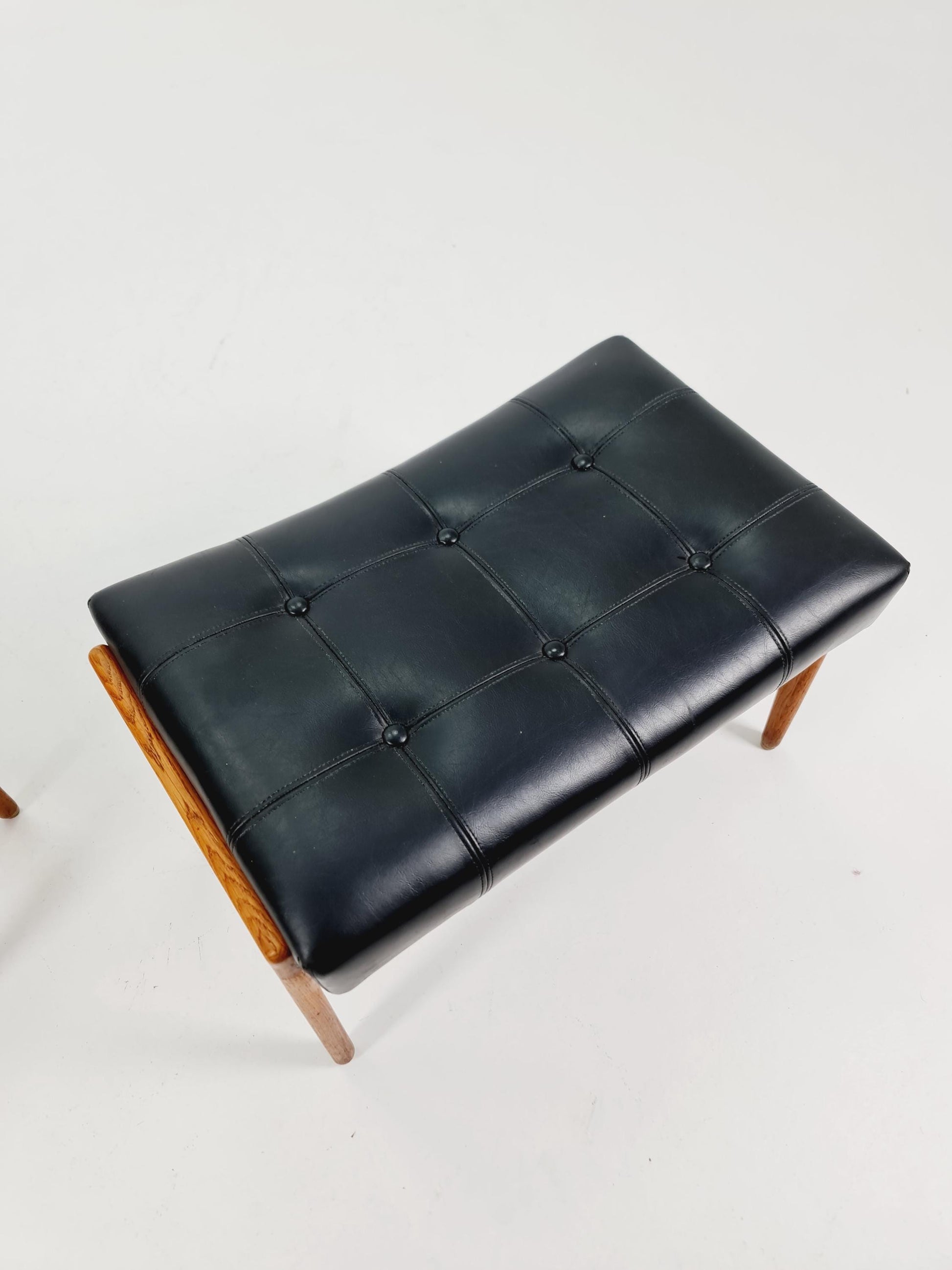 1 of 2 Mid century modern danish ottoman/stool for Bröderna Anderssons 1960s