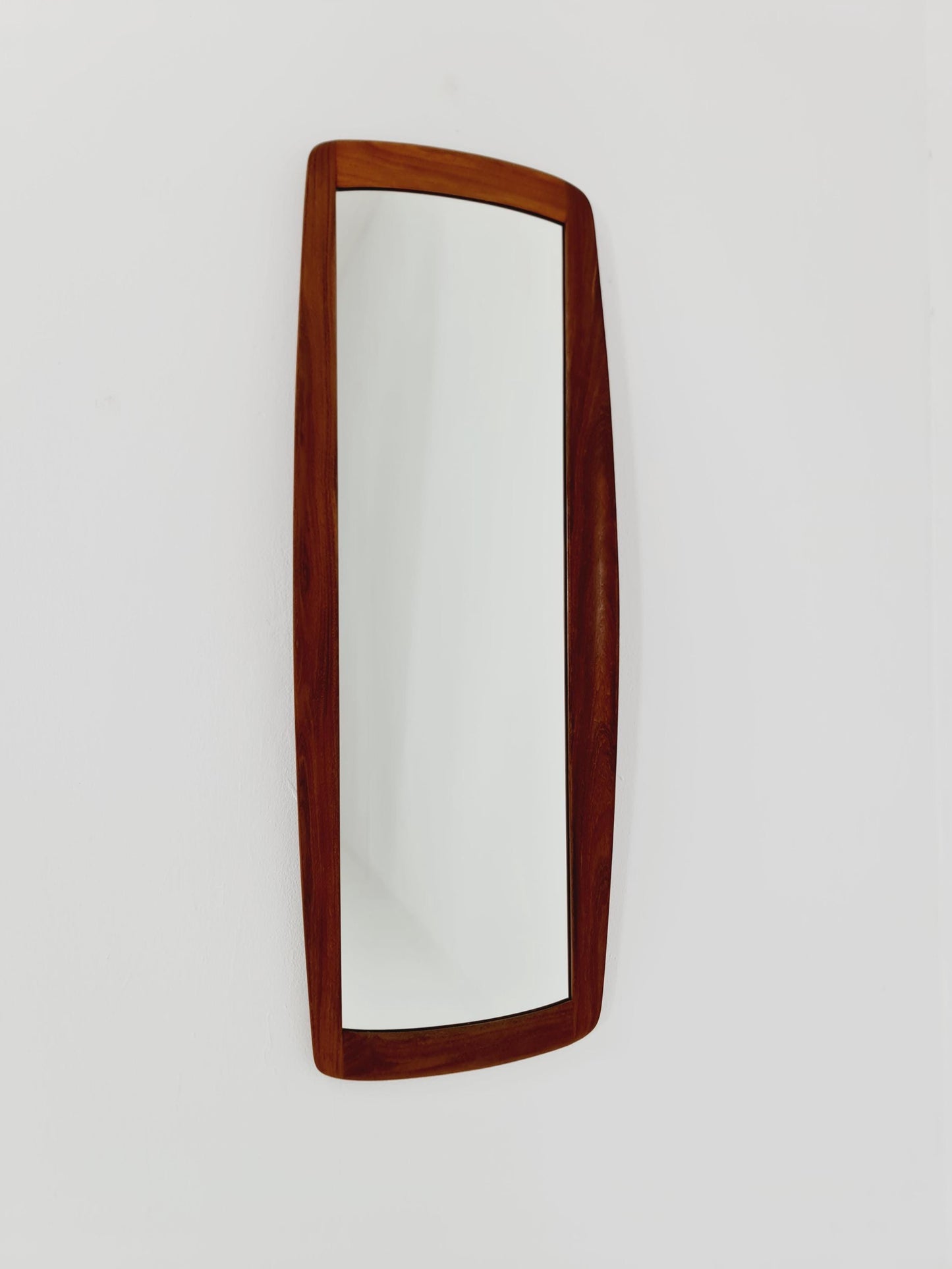 Teak Danish mid-century Modern wall-mounted mirror, 1960s