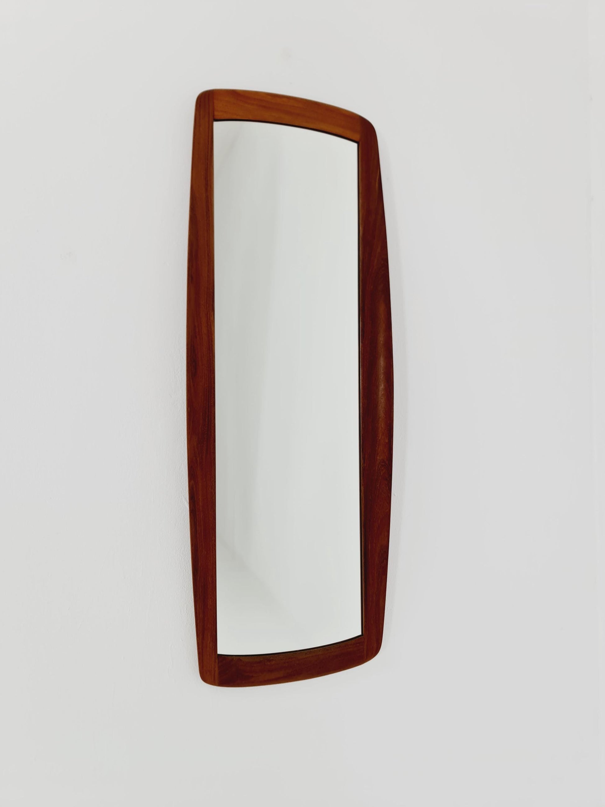 Teak Danish mid-century Modern wall-mounted mirror, 1960s