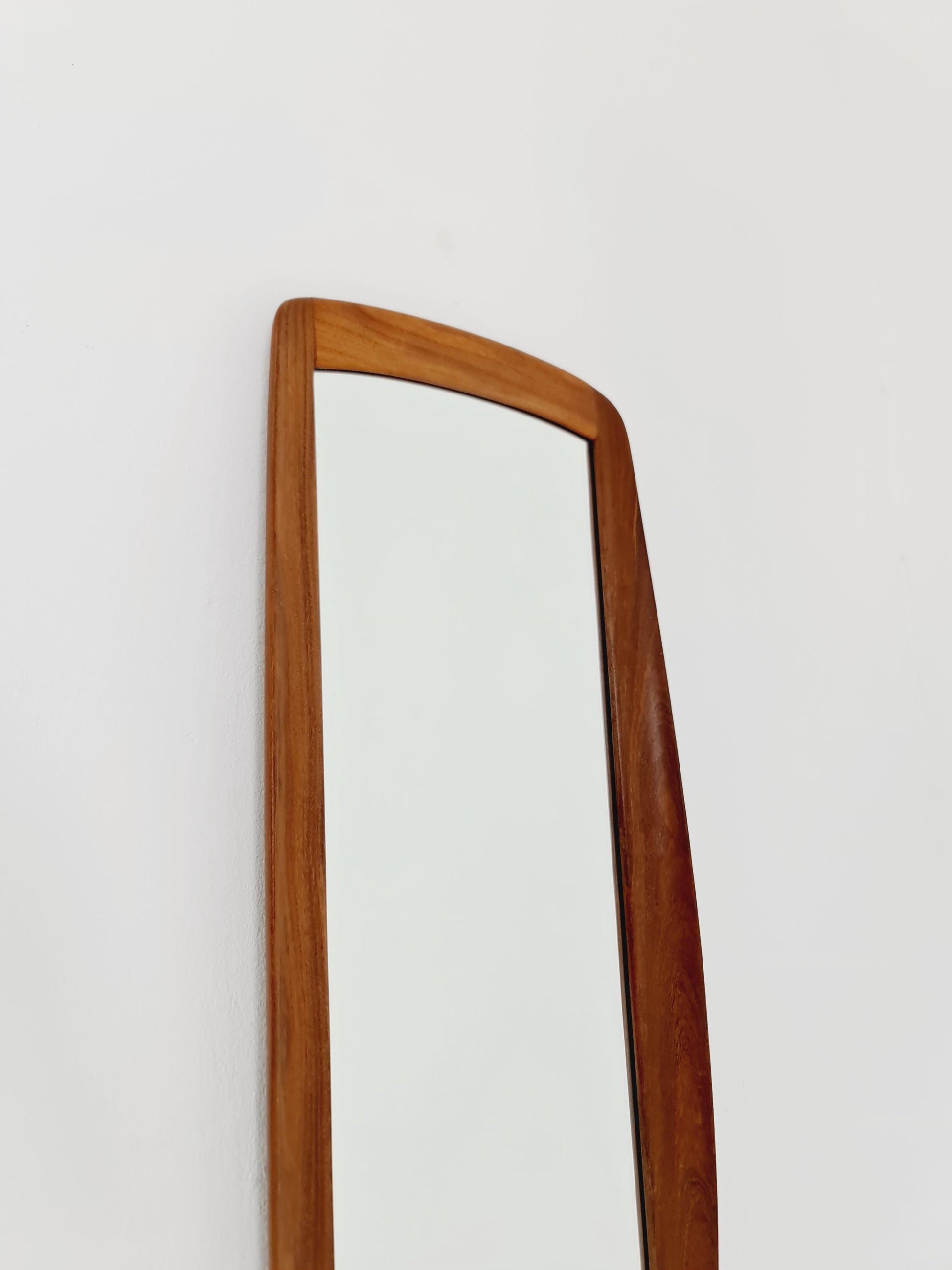 Teak Danish mid-century Modern wall-mounted mirror, 1960s