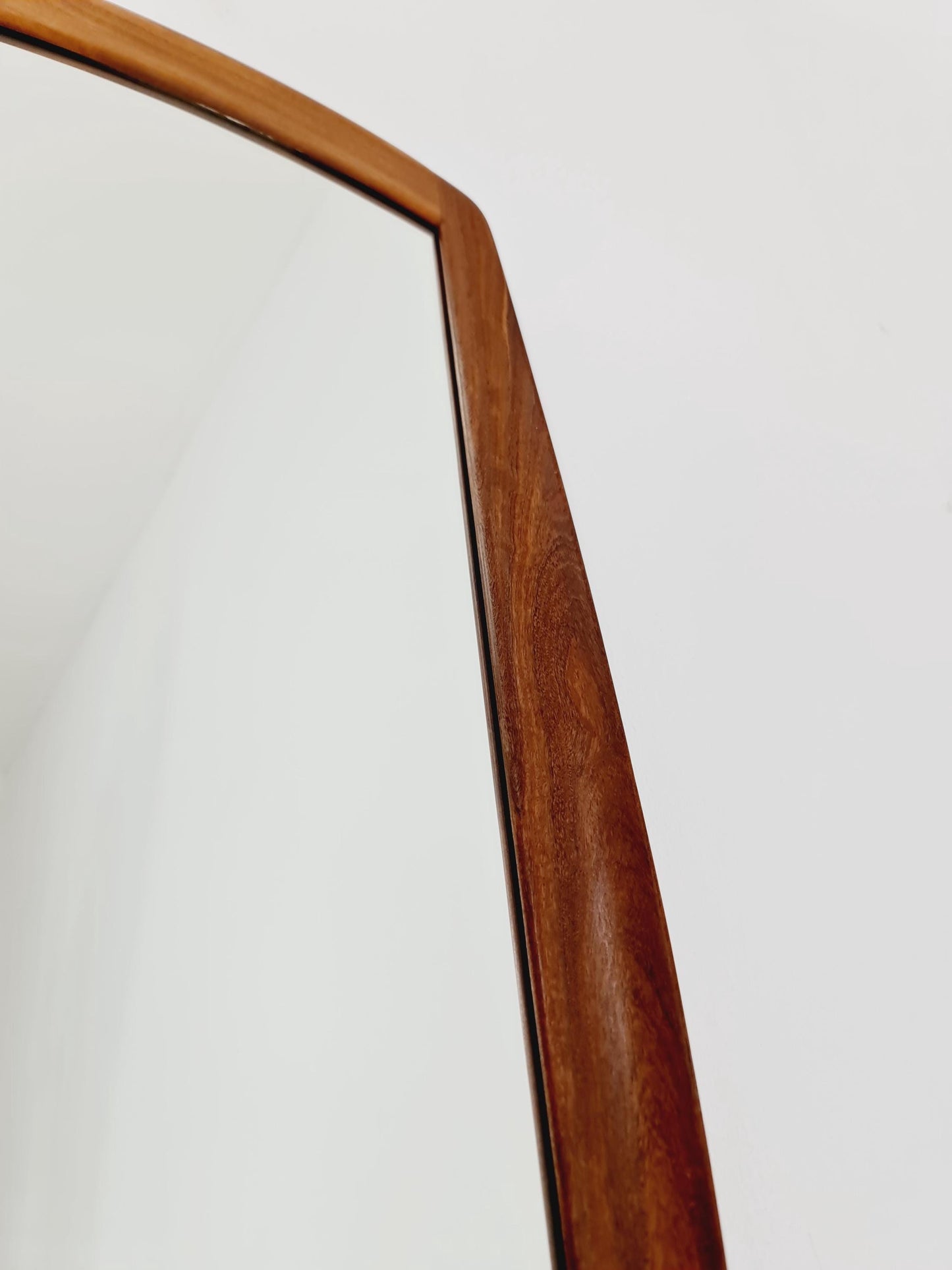 Teak Danish mid-century Modern wall-mounted mirror, 1960s