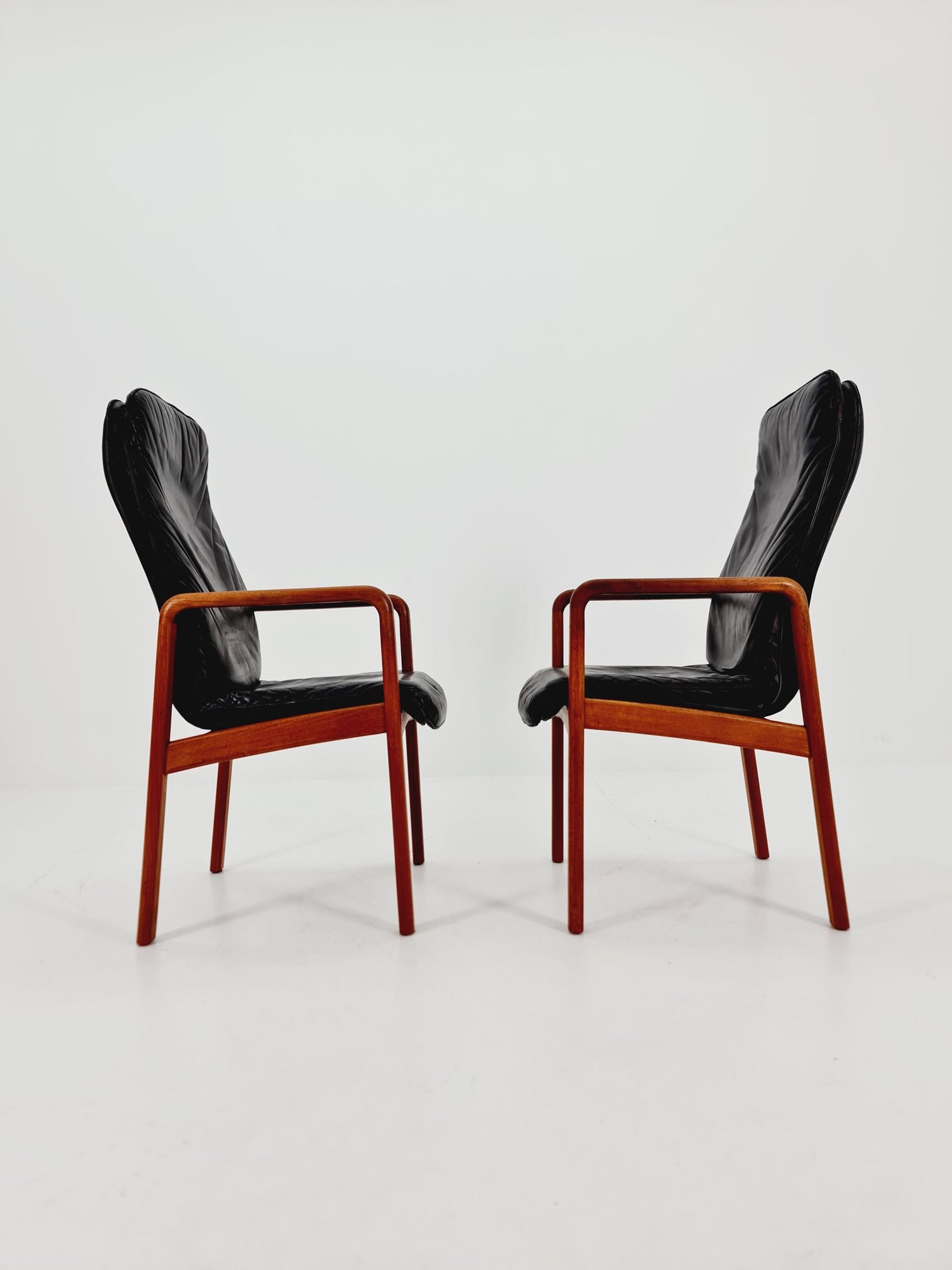 Mid Century Danish solid teak Armchairs by Dyrlund, 1970s