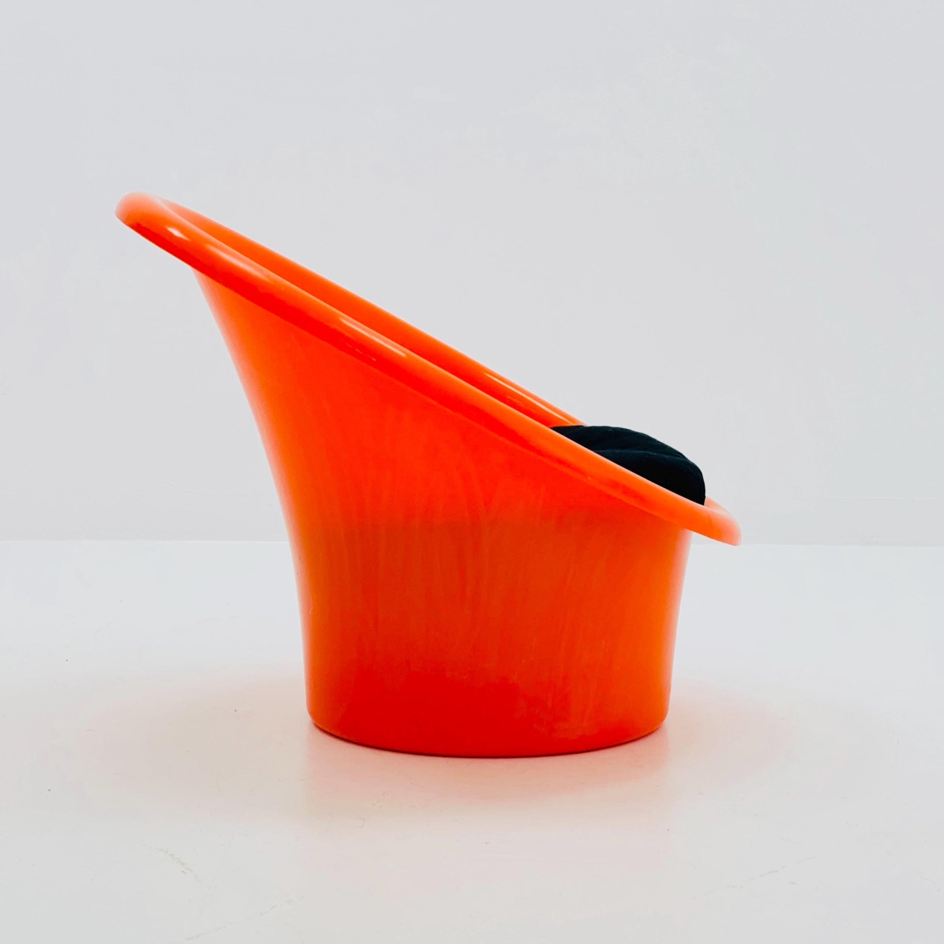 Skopa Lounge orange Chair by Ole Gjerløv Knudsen & Torben Lind for Ikea, 1970s