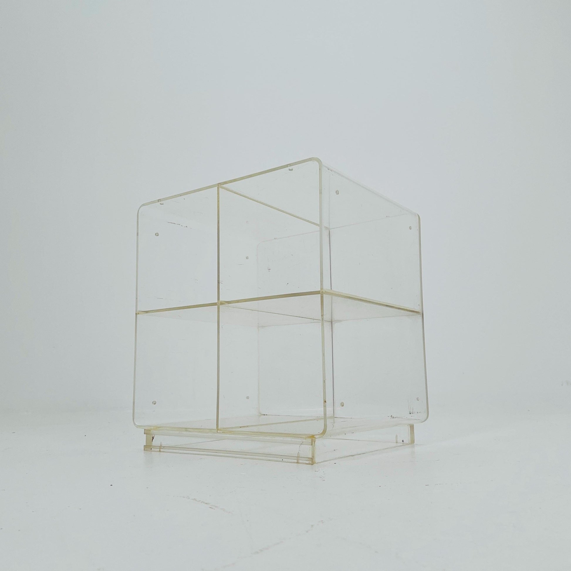 Space age Plexiglass coffee table /console 1970s.