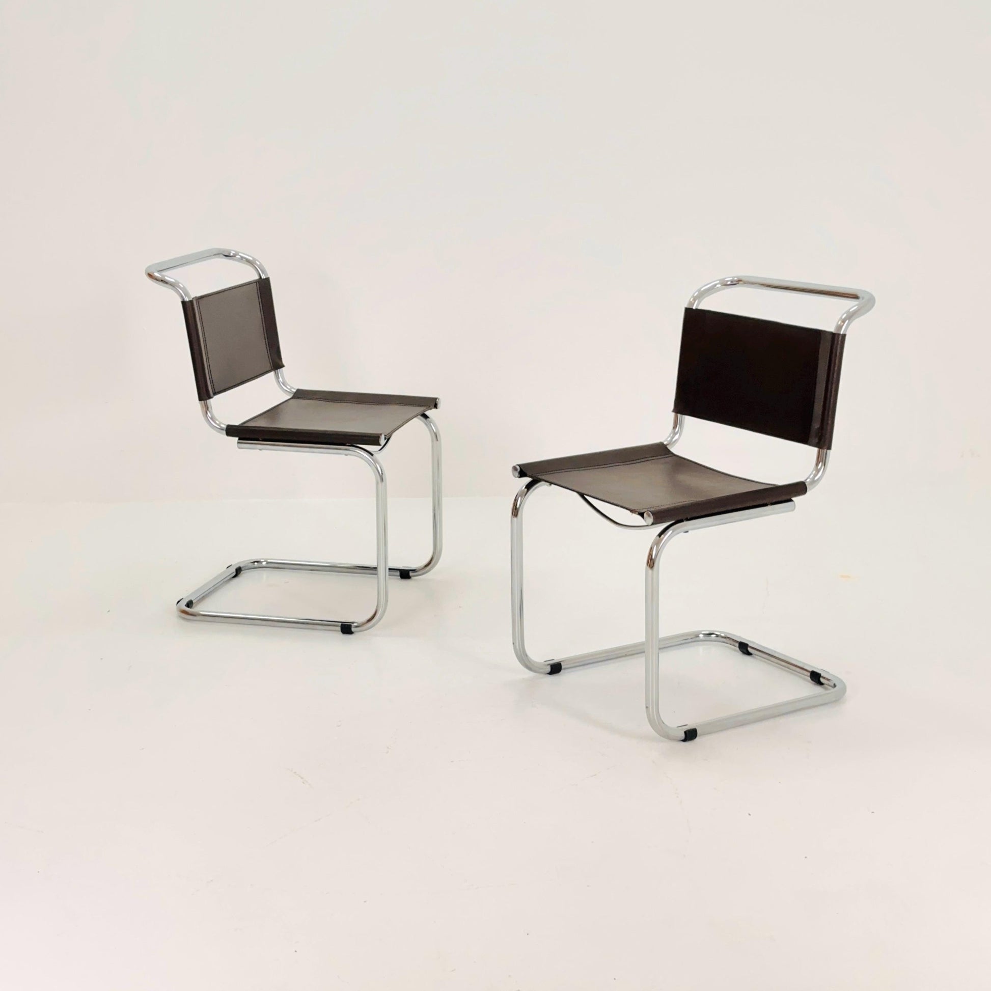 Set of 2 Mid-Century Vintage S33 Chairs by Mart Stam, Germany, 1980s – Bauhaus Design