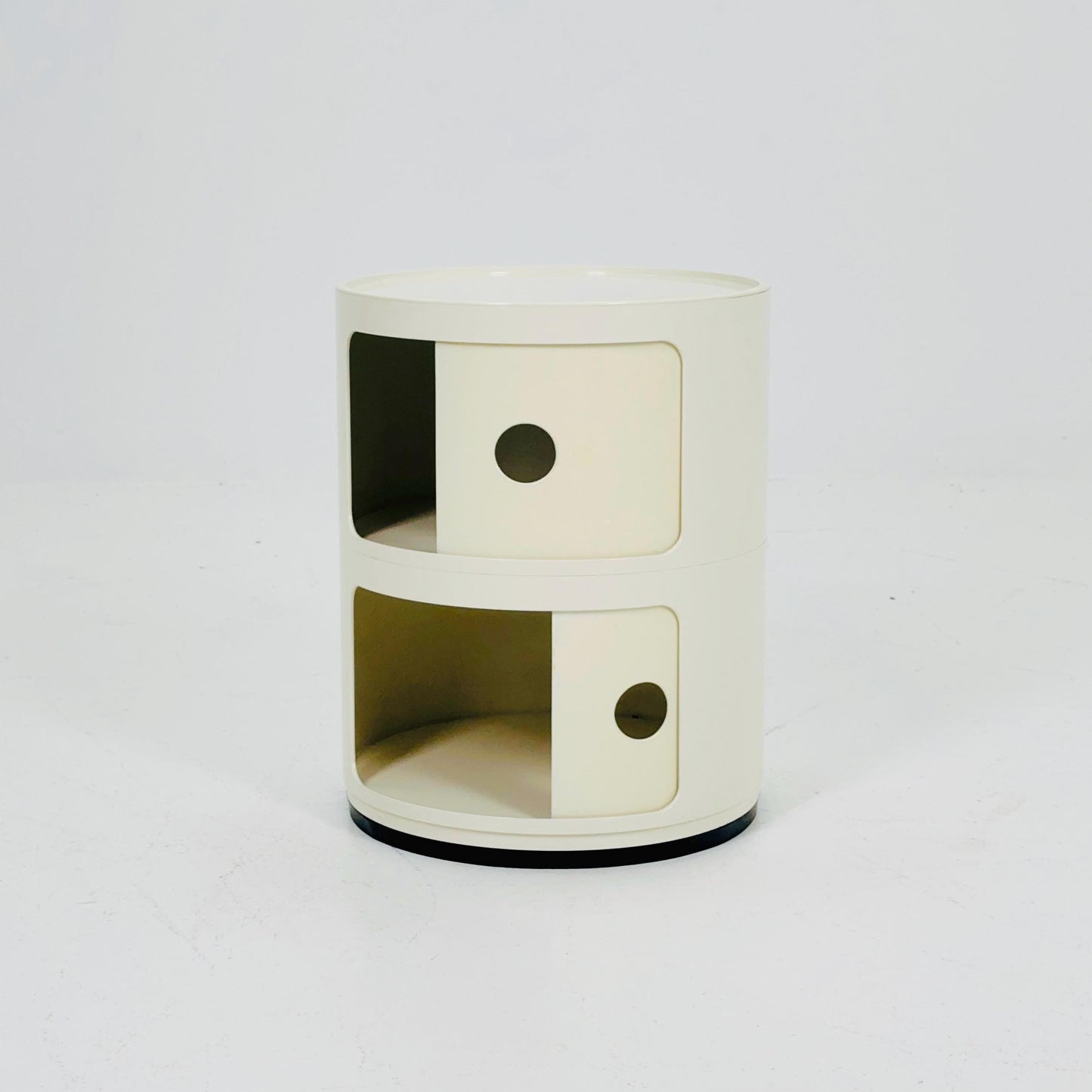 Space Age Componibili 2-Tier Storage Unit by Anna Castelli Ferrieri for Kartell — Model 4965-6-7 — Italy, 1970s