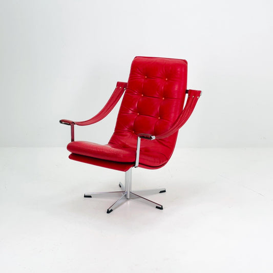 Mid-Century Swivel Armchair by Geoffrey Harcourt – Artifort, 1960s Netherlands
