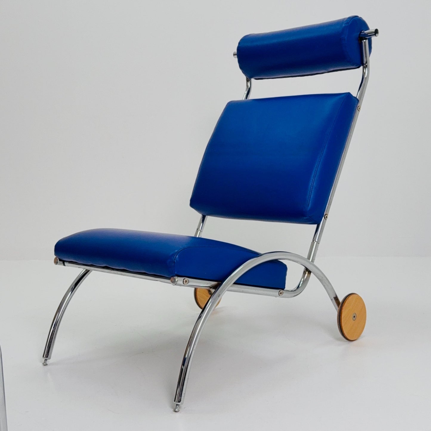 Mid-Century Bauhaus Peter Maly Lounge Chair & Ottoman, Germany 1980s