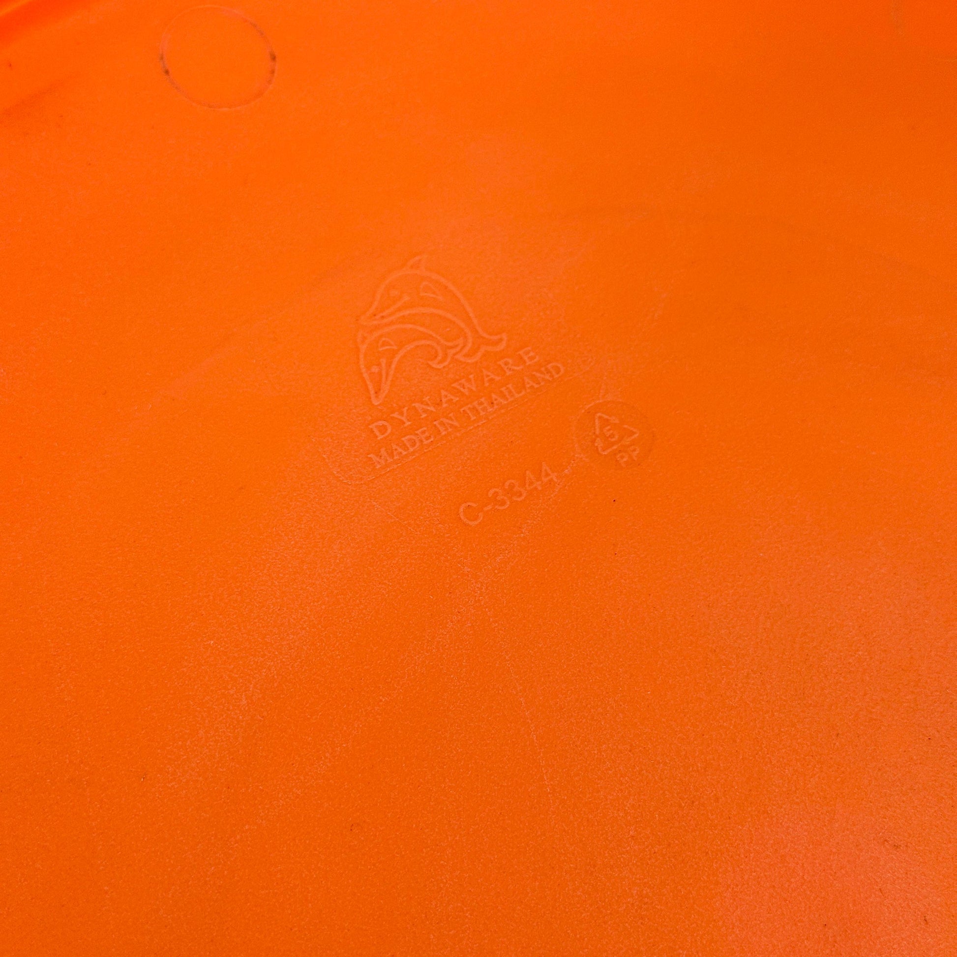 Retro tulip orange stool by Dynaware 1970s