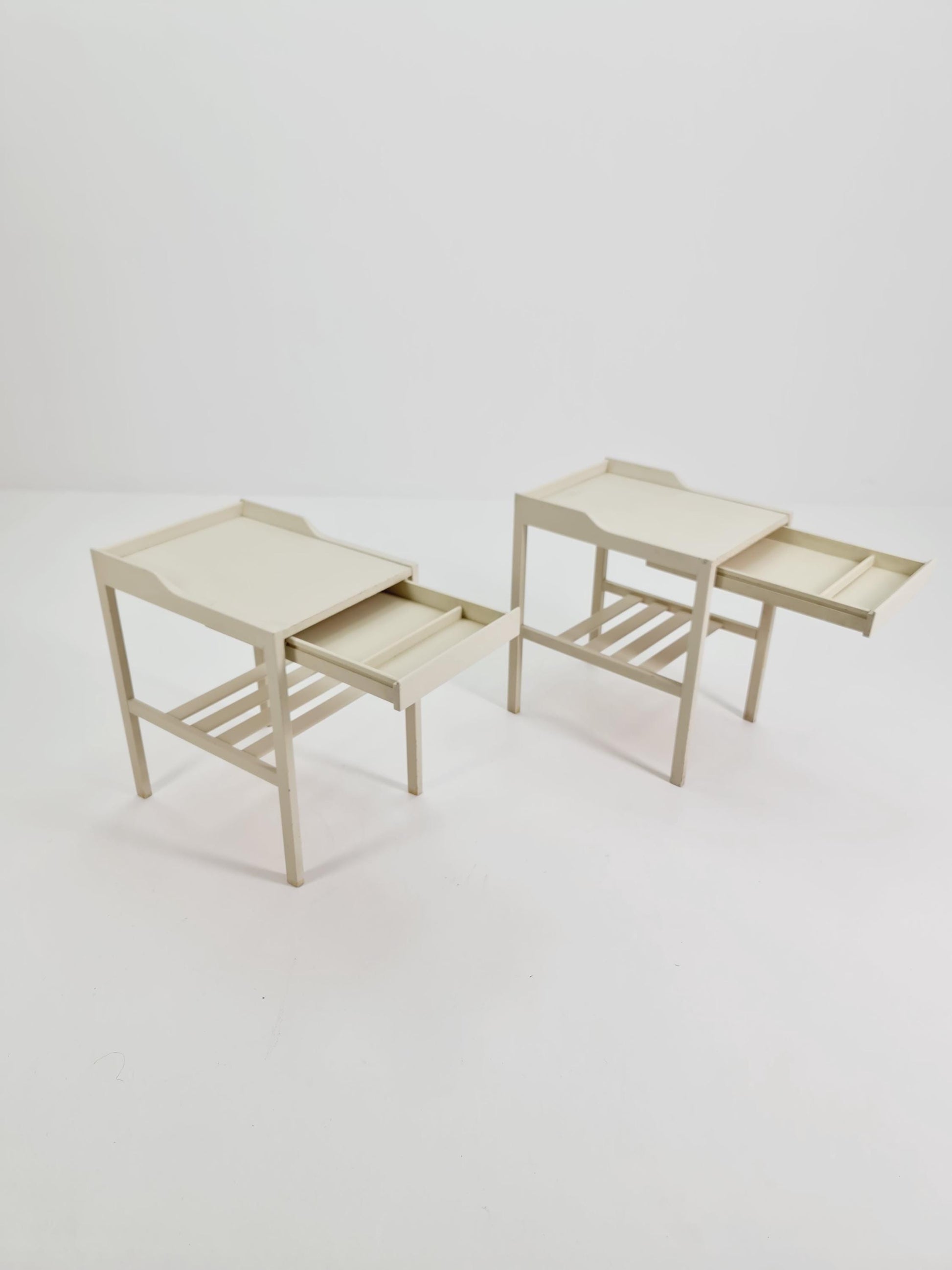 Swedish nightstands mid century design by Bertil Fridhagen for Bodafors ,1960