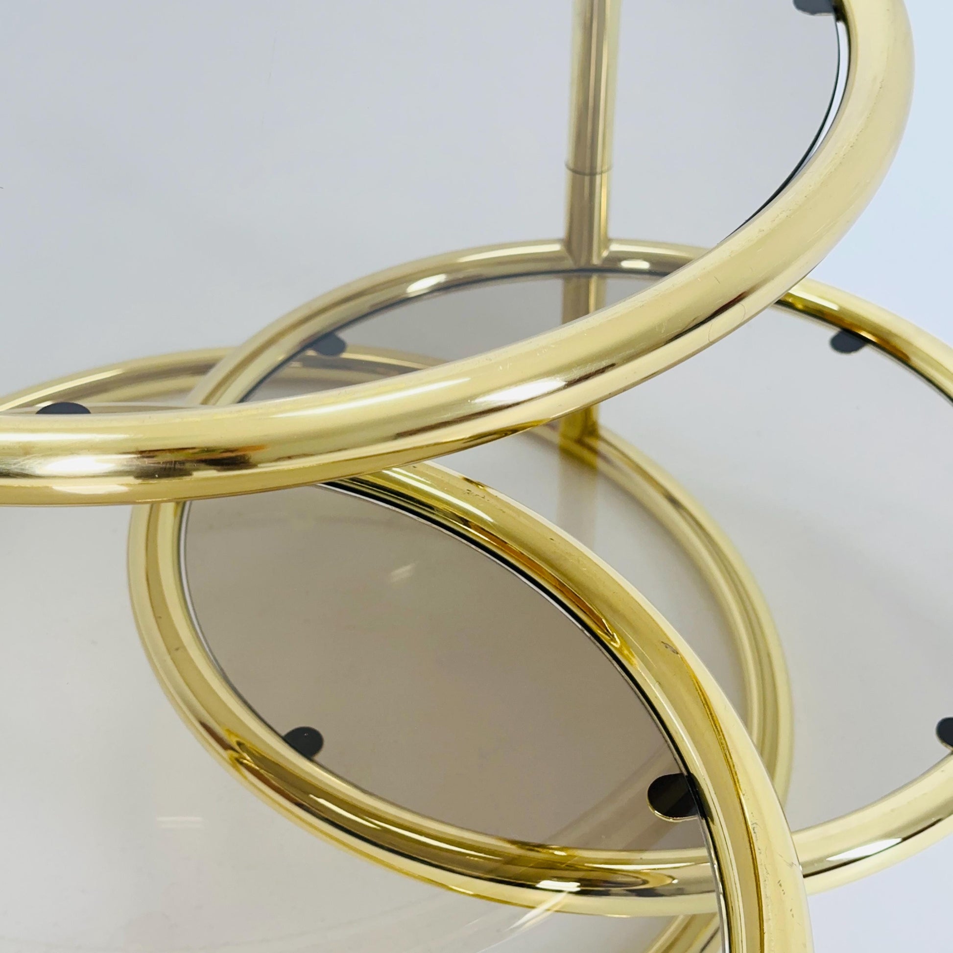 Mid Century coffee table with 3 swivel levels by Milo Baughman Italy 1970s