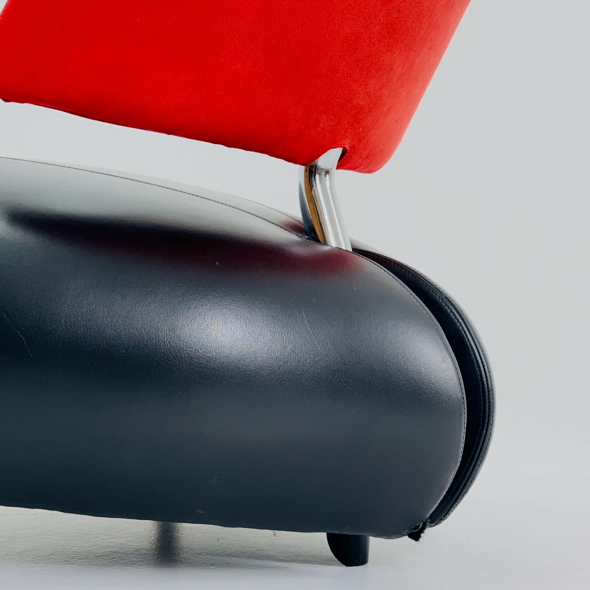 Mid century Orginal Leather Pallone lounge chairs by Roy de Scheemaker for Leolux, 1980s