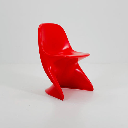 Spaceage Red Casala Casalino kids chair, designed by Alexander Begge, 1970s, W. Germany