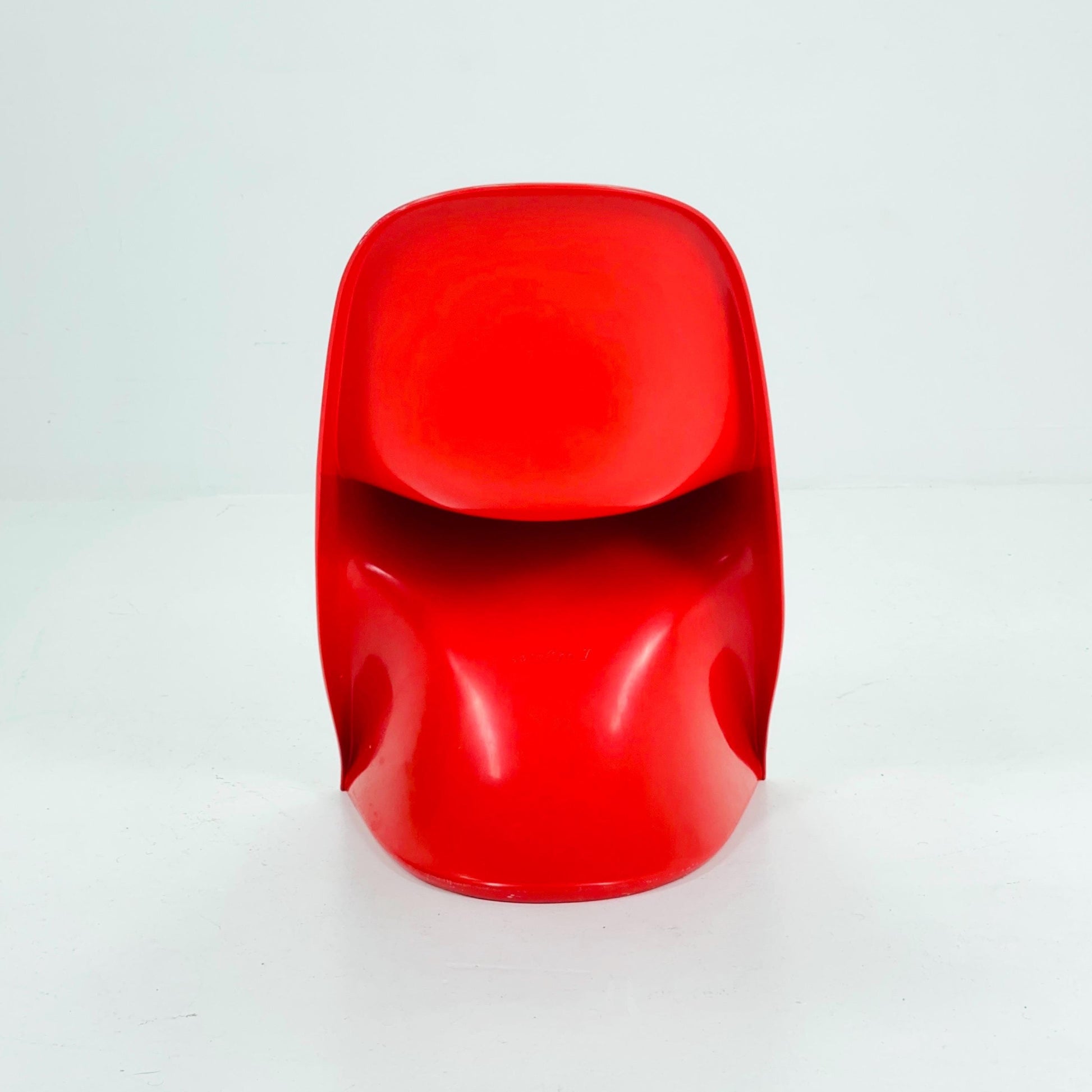 Spaceage Red Casala Casalino kids chair, designed by Alexander Begge, 1970s, W. Germany