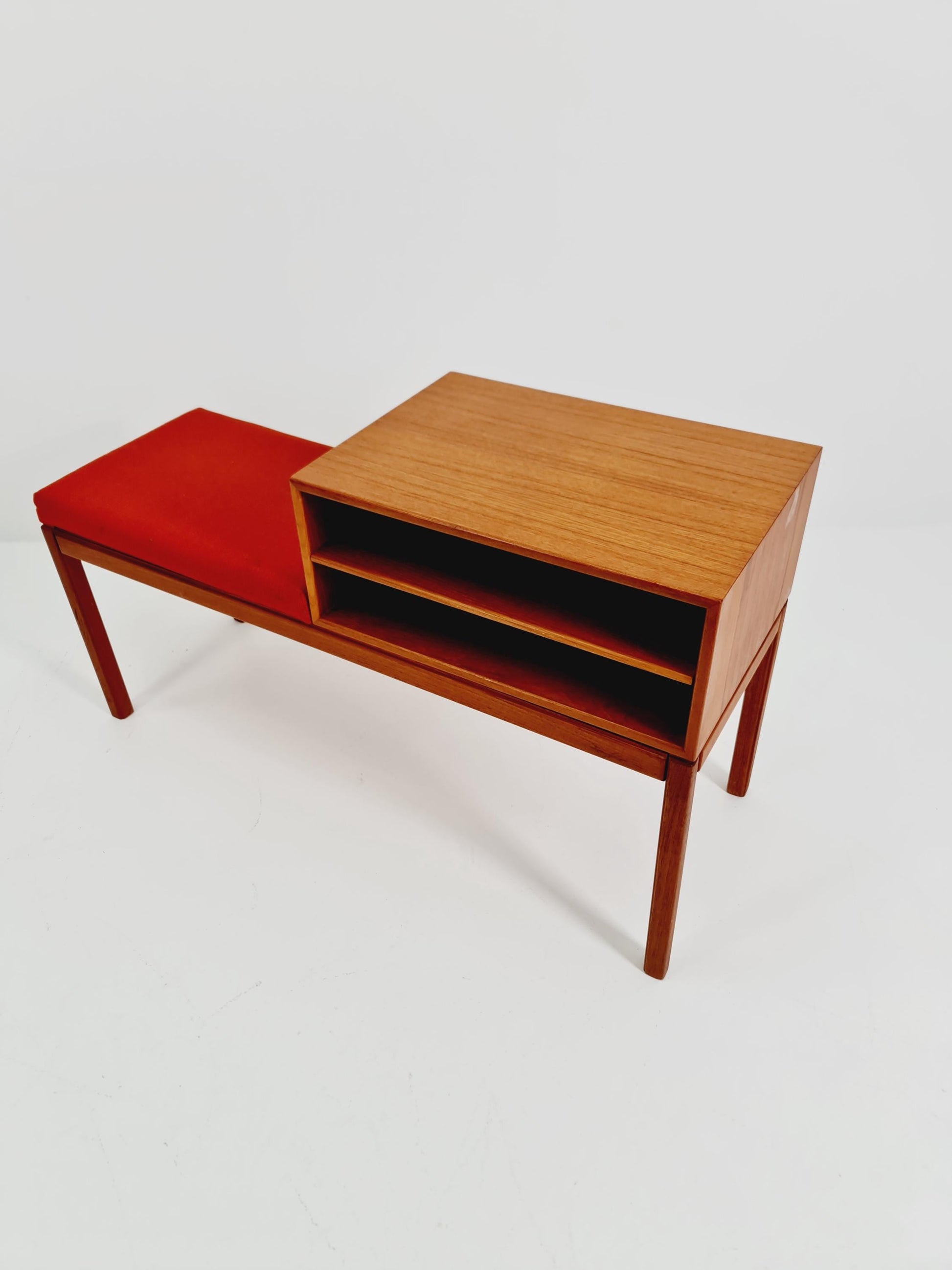Danish teak telefon table/ hallway table By Engsröm Myrstrand for Tingströms , 1960s