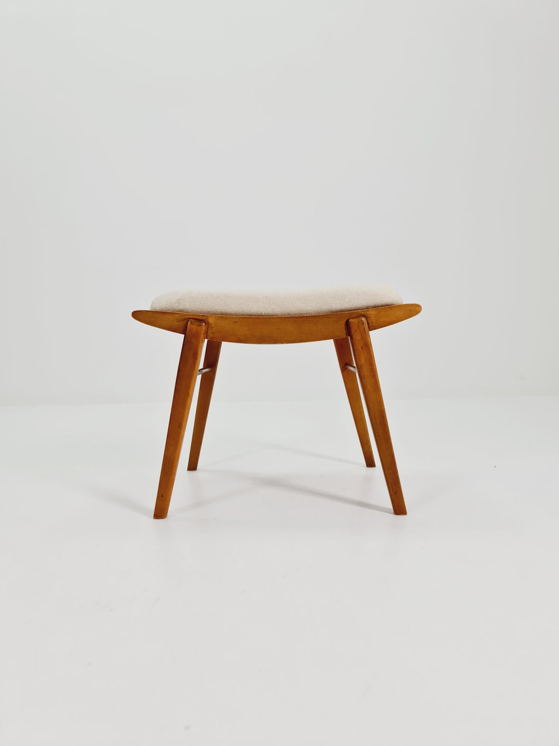 Mid century modern German ottoman/footstool make up stool from the 50s