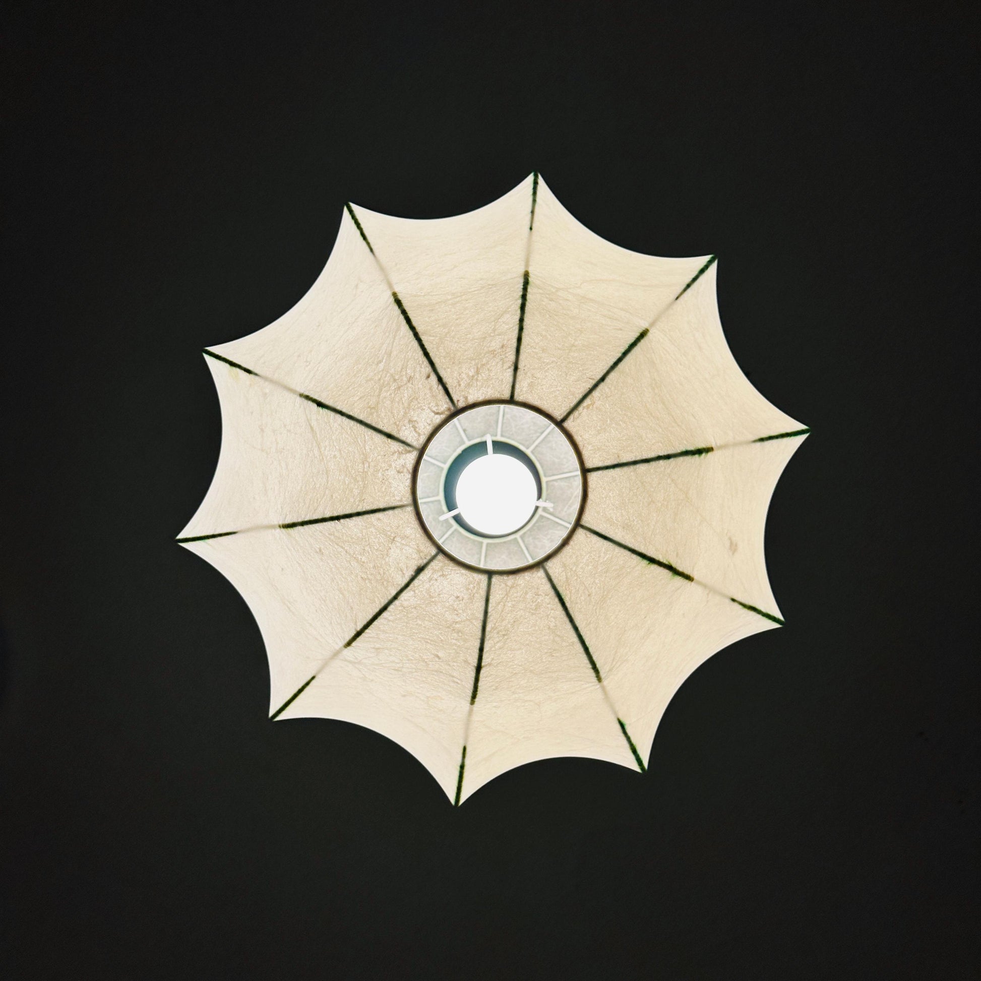 Rare large Iconic “Viscontea” Hanging Lamp by Achille & Pier Giacomo Castiglioni for Flos 1960s Italy