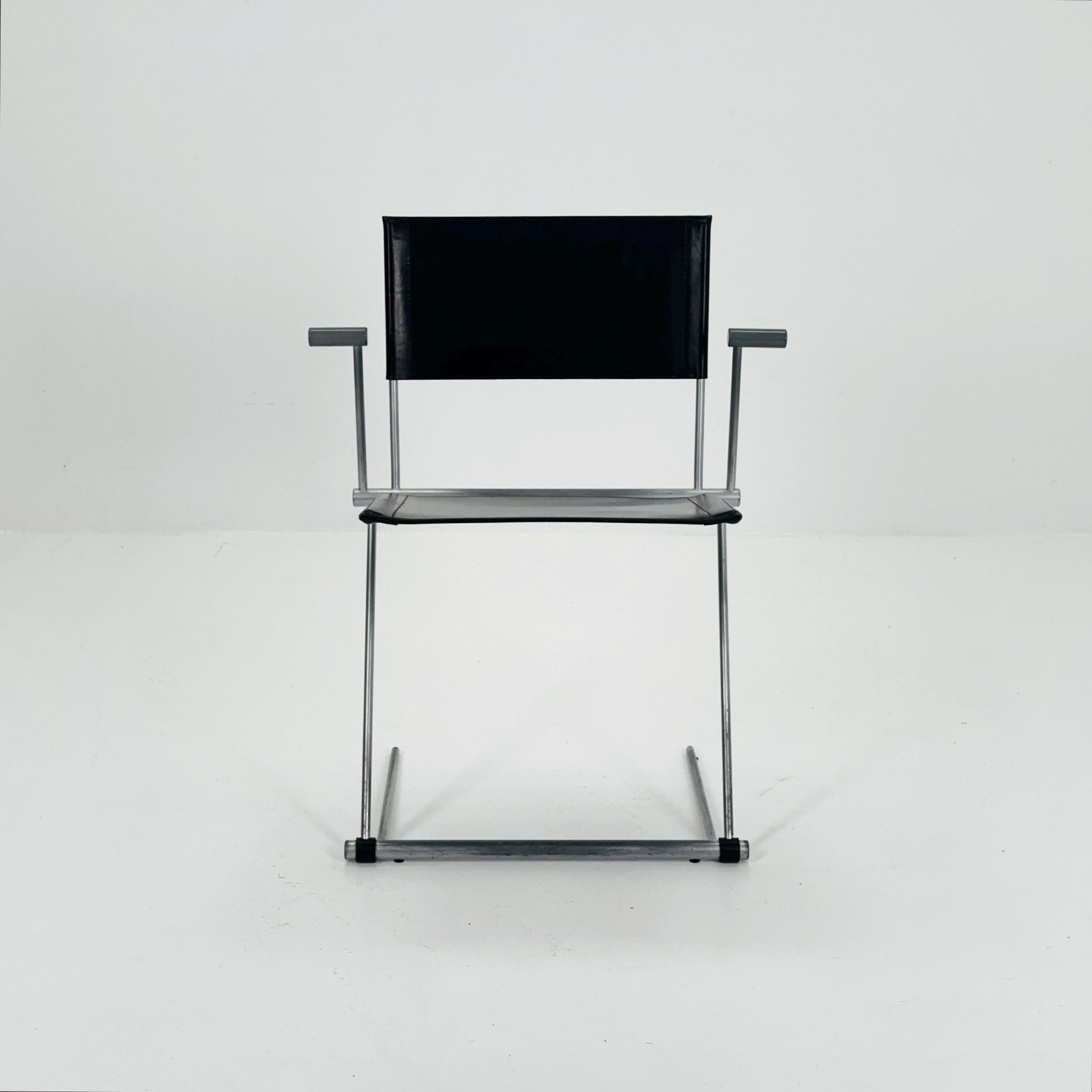 Mid century Ballerina Black Dining Chairs by Herbert Ohl for Matteo Grassi, Italy 1980s