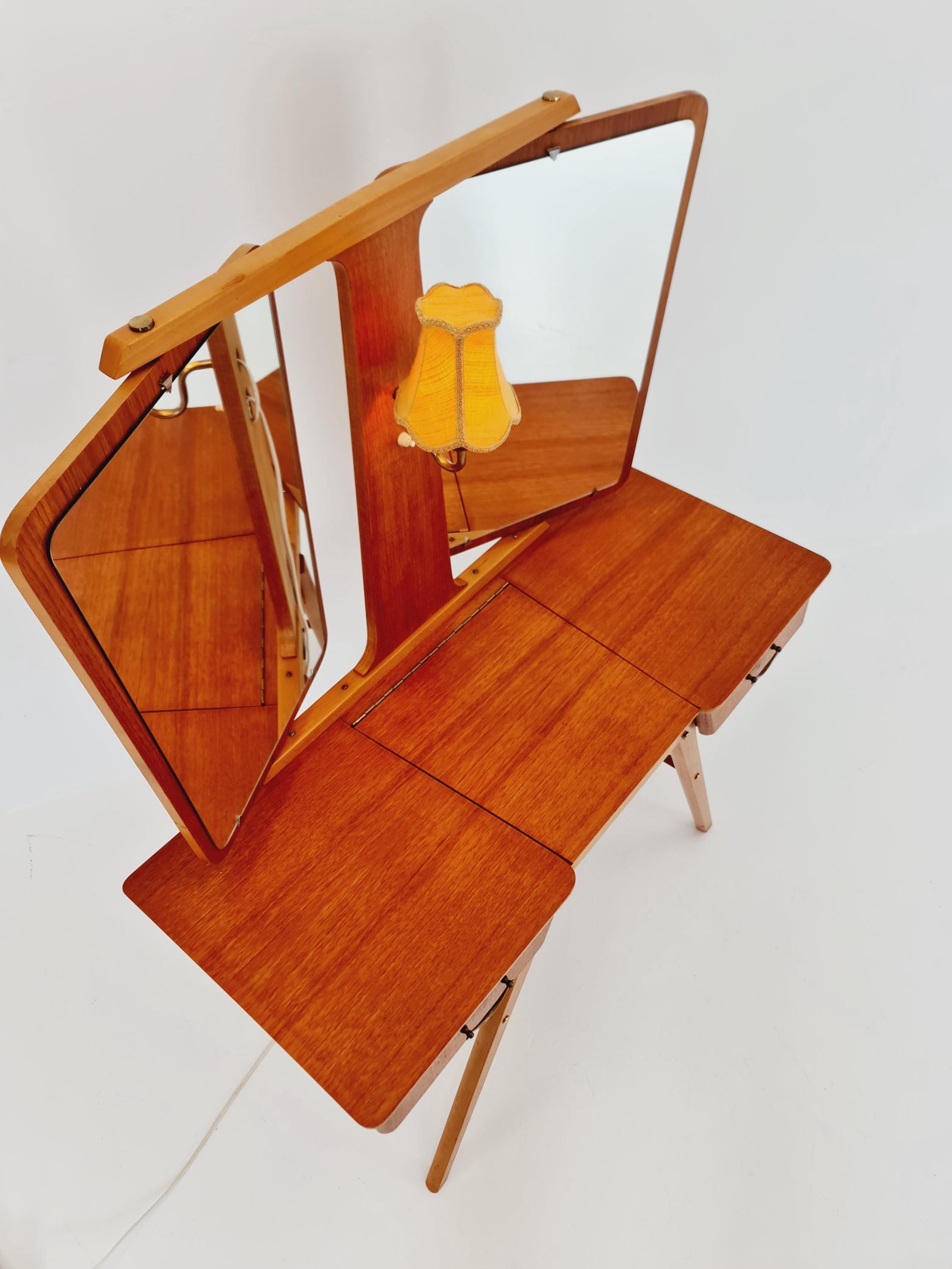 Mid Century Modern Danish Teak vanity table/ make up table by Svante Skogh, 1960s