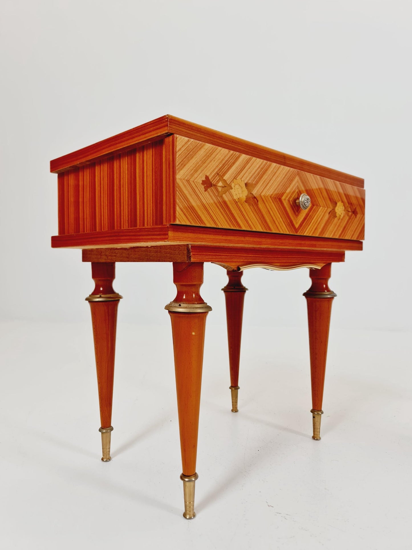 Rare Mid century French side tables/ Bedside tables/ Nightstands, ,1950s, set of 2