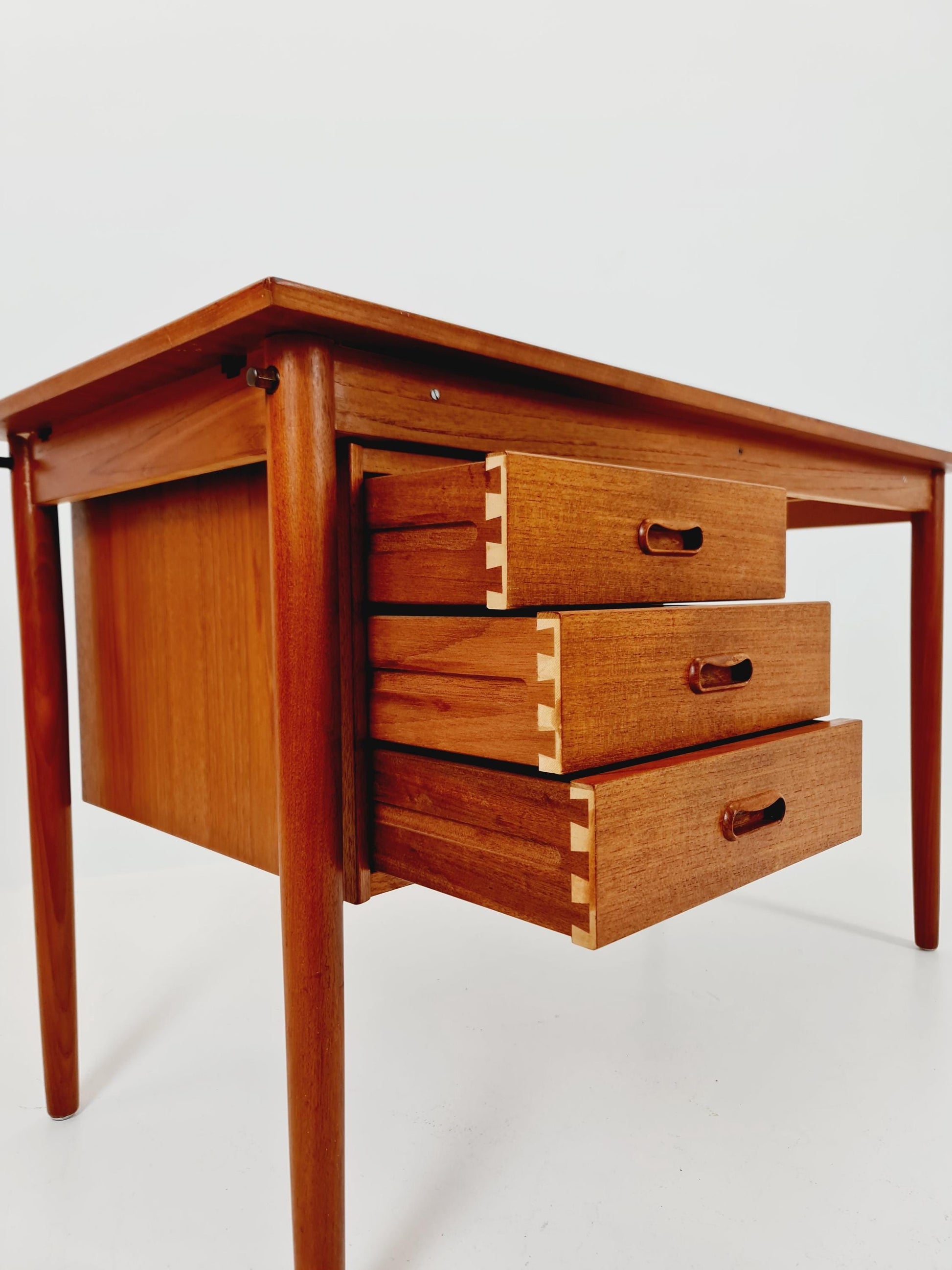 Mid century Danish teak desk By Sigh & sons, 1960s