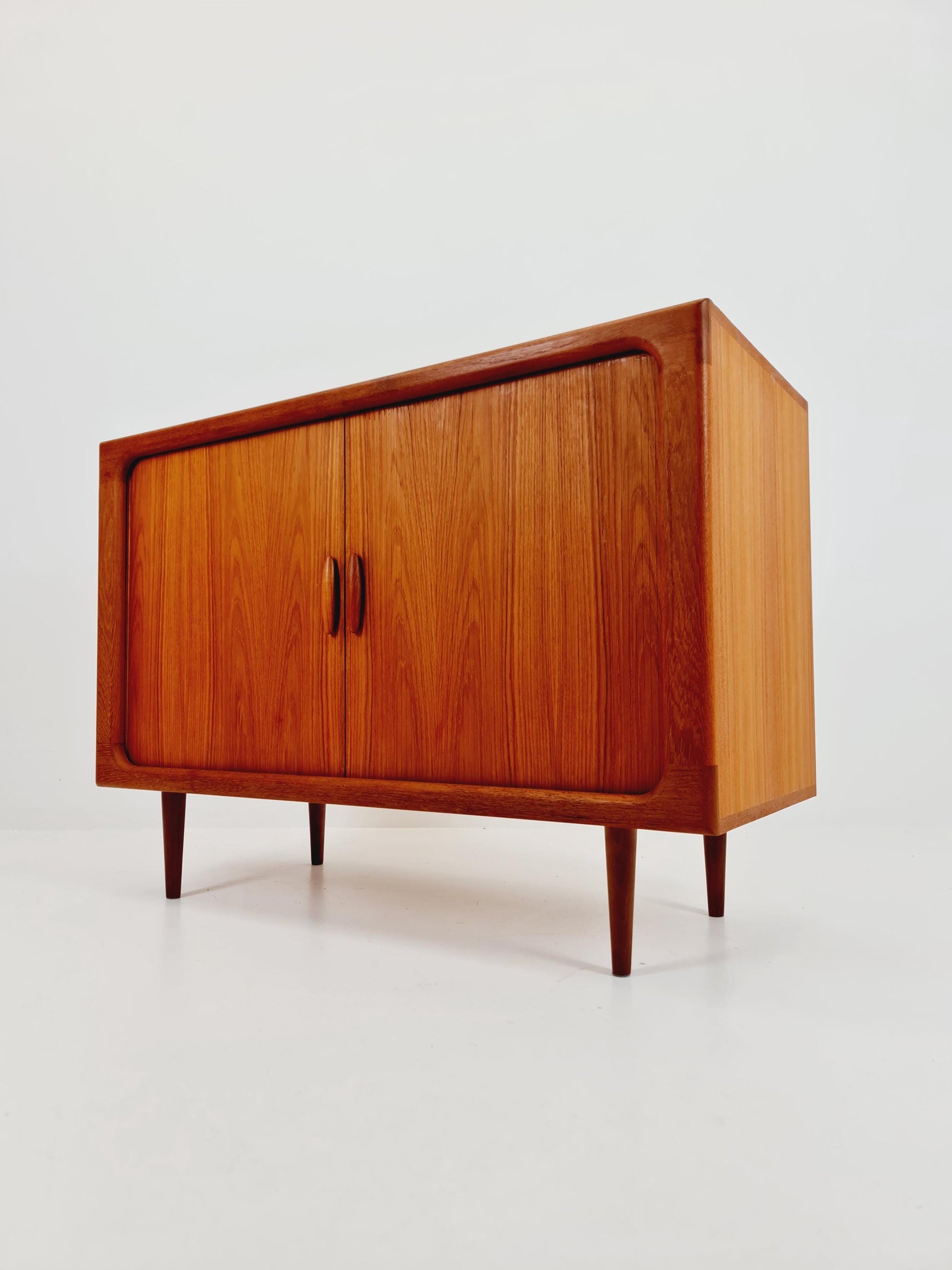Mid century Solid Danish teak hallway cabinet, Record cabinet By Dyrlund 1960s