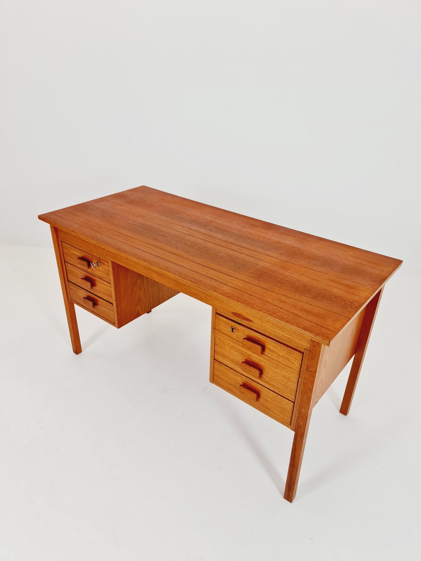 Midcentury Danish Teak Desk by Domino mobler, 1960s