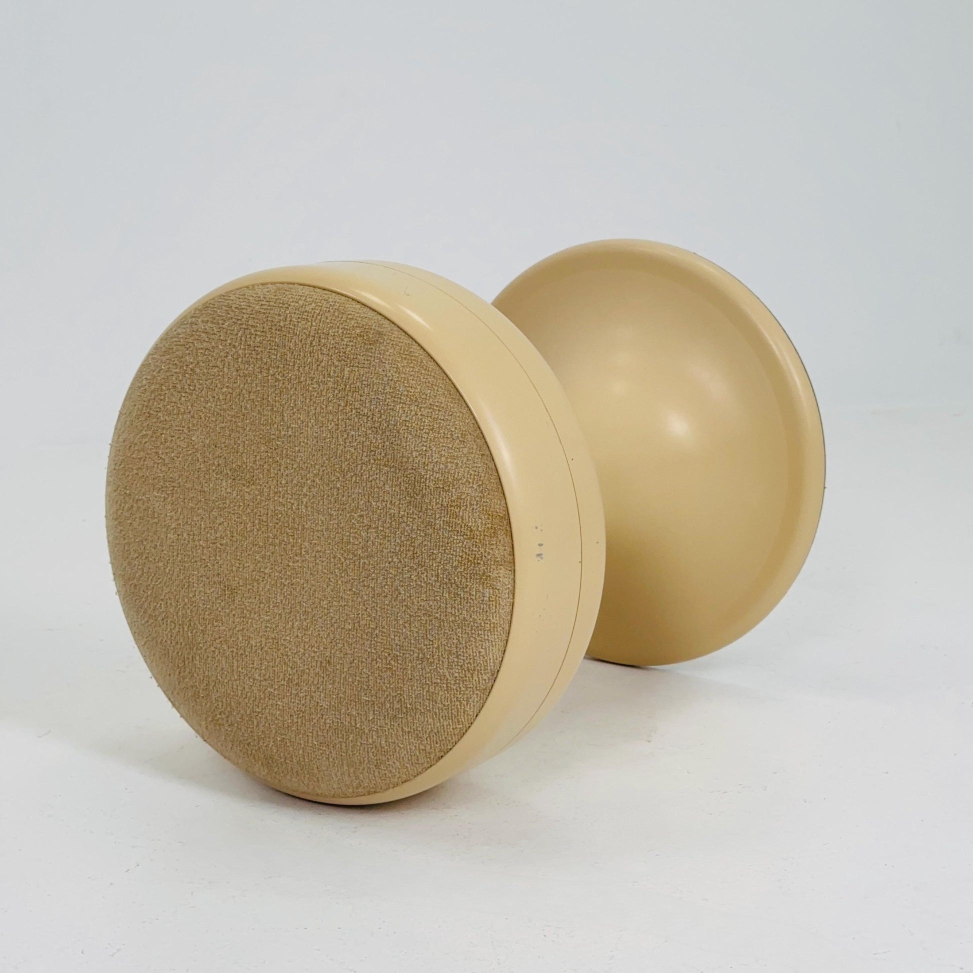 Mid century stool by Isoklepa - space age stool - Tulip Stool - Vintage Upholstered Plastic Stool - Germany, 1970s