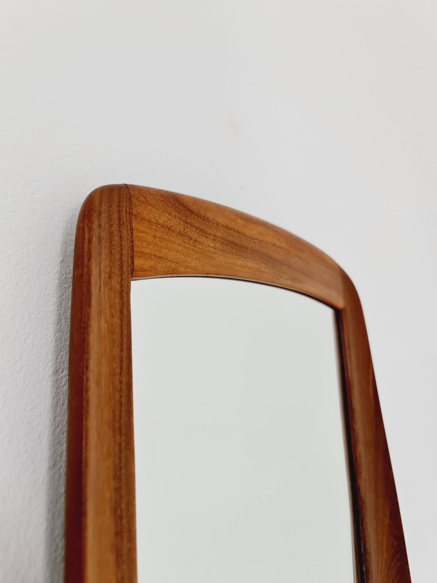 Teak Danish mid-century Modern wall-mounted mirror, 1960s