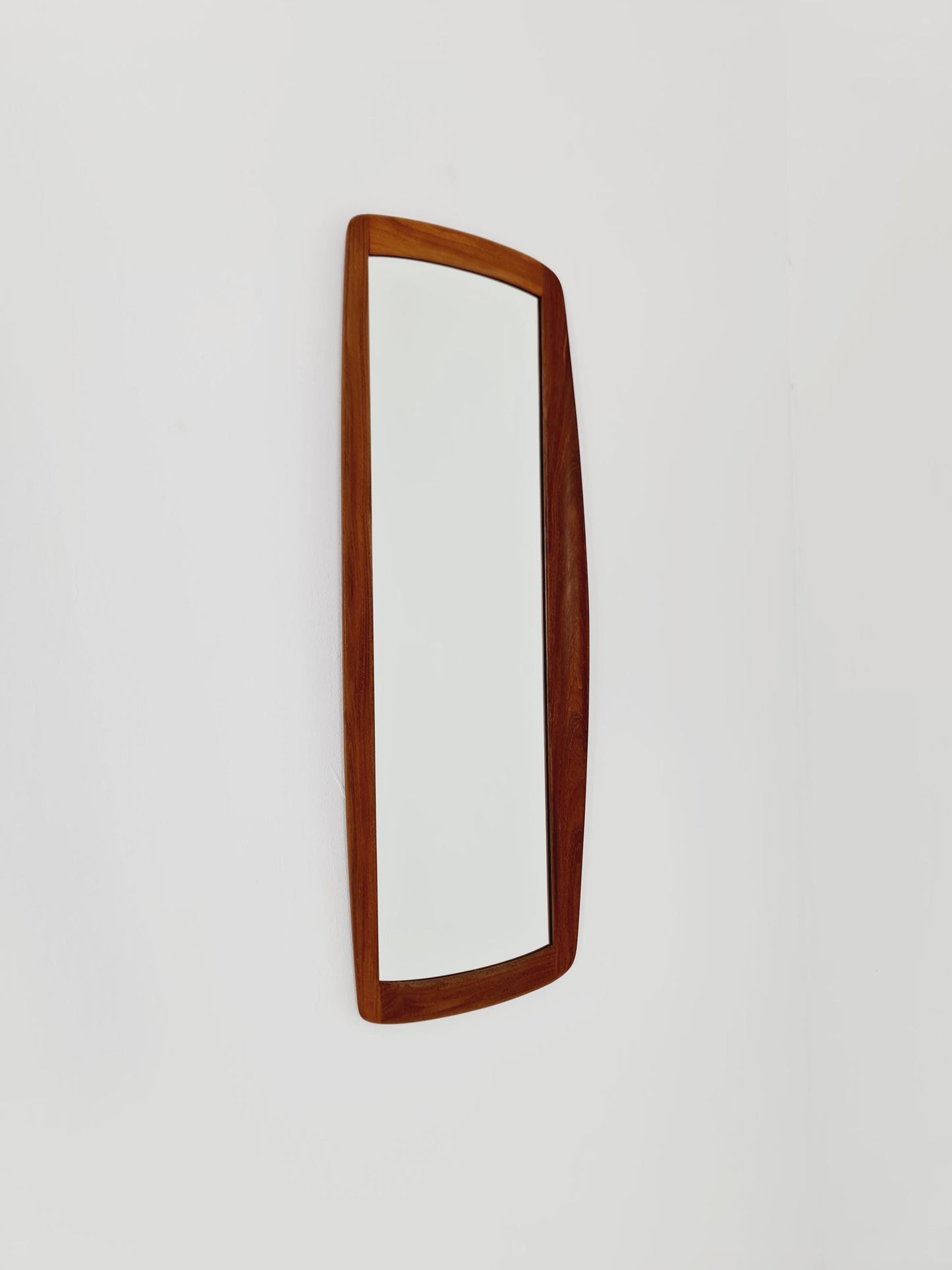 Teak Danish mid-century Modern wall-mounted mirror, 1960s
