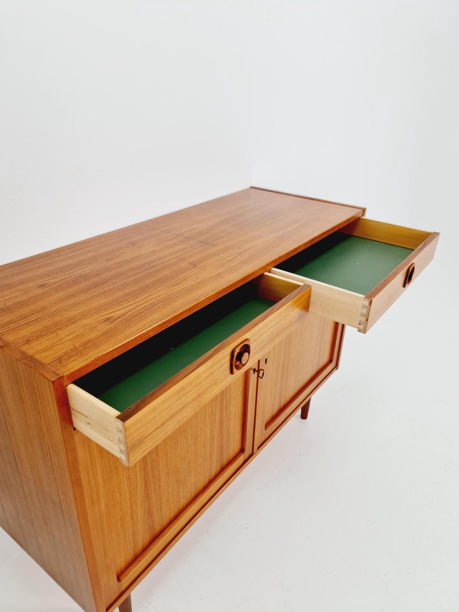 Mid Century Modern Swedish walnut sideboard by B. Fridhagen for Bodafors, 1964