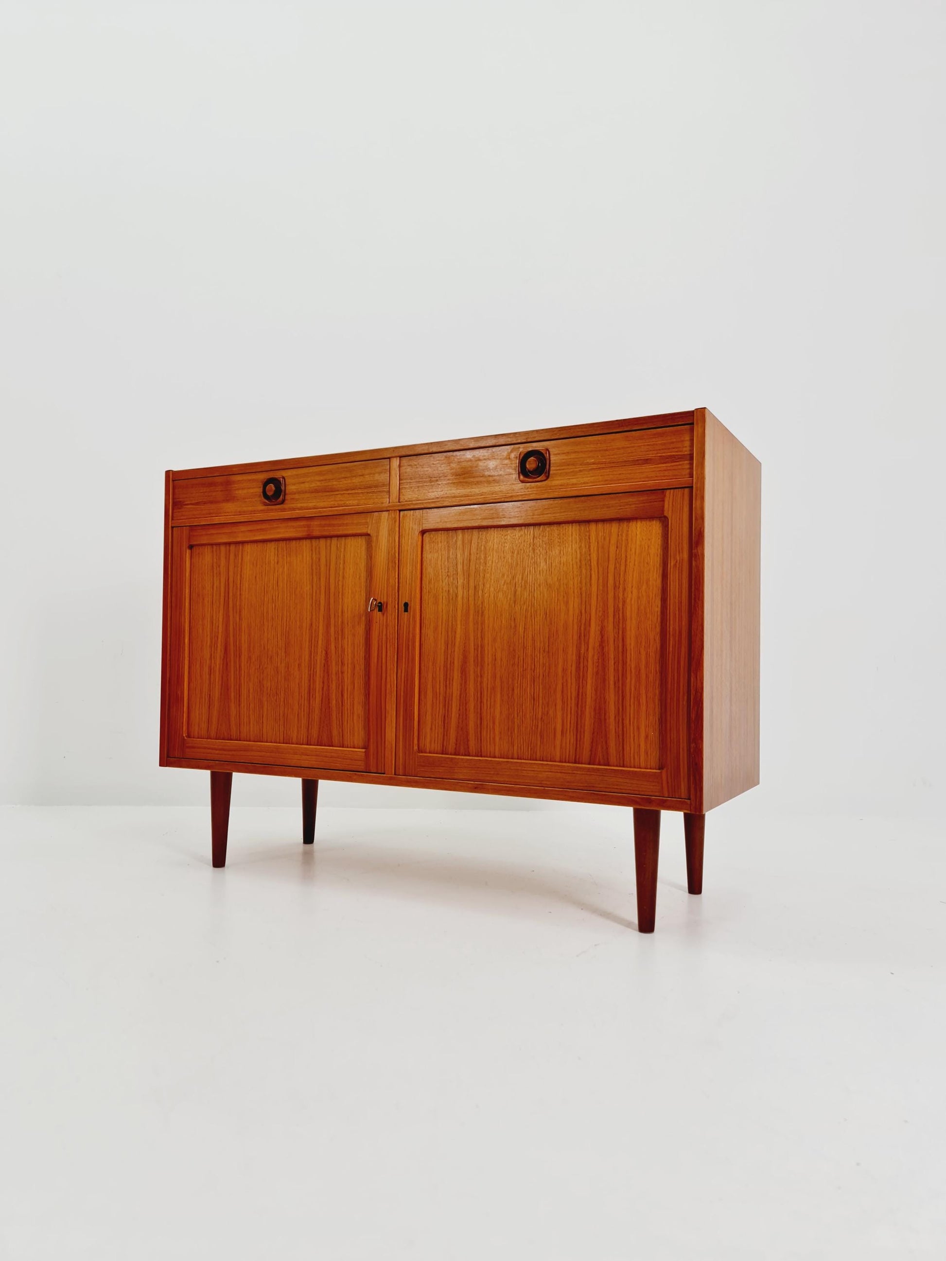 Mid Century Modern Swedish walnut sideboard by B. Fridhagen for Bodafors, 1964