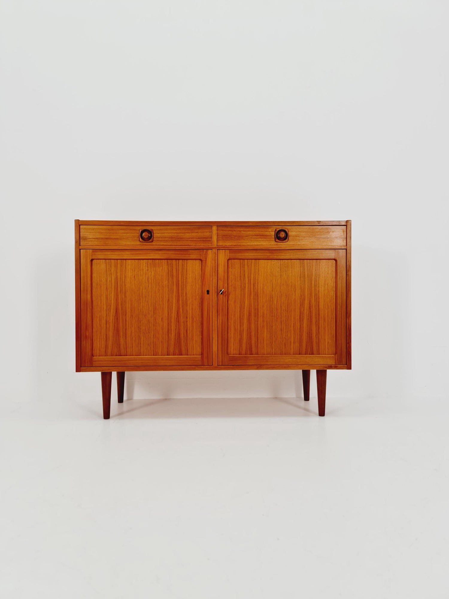 Mid Century Modern Swedish walnut sideboard by B. Fridhagen for Bodafors, 1964