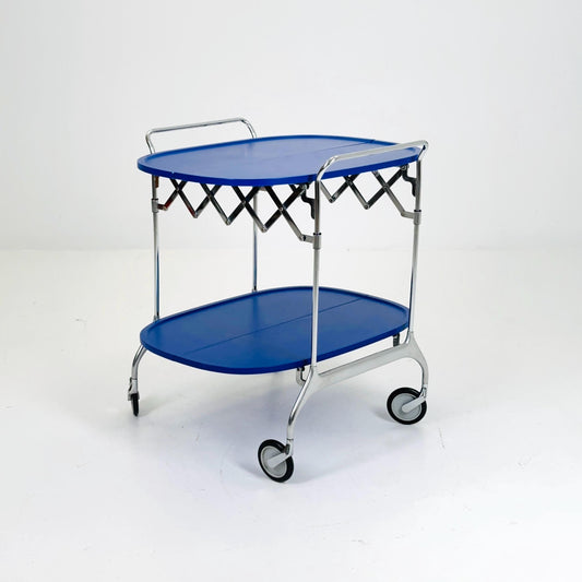 Orginal Navy Blue Gastone Dolly Trolley bar cart by Antonio Citterio and Oliver Low for Kartell Italy
