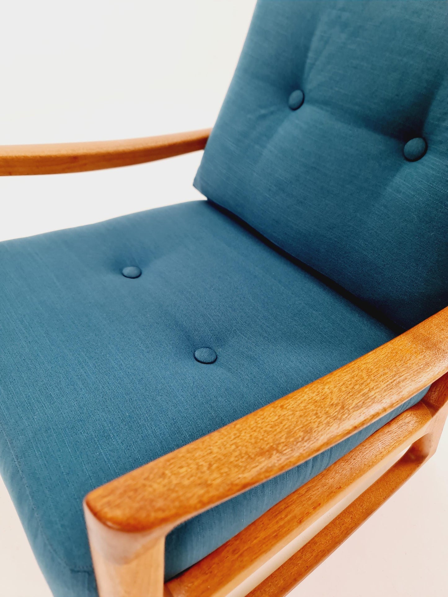 Mid-century Rare Danish teak Rocking chair/ Easy chair by Ole Wanscher for Cado 1960s