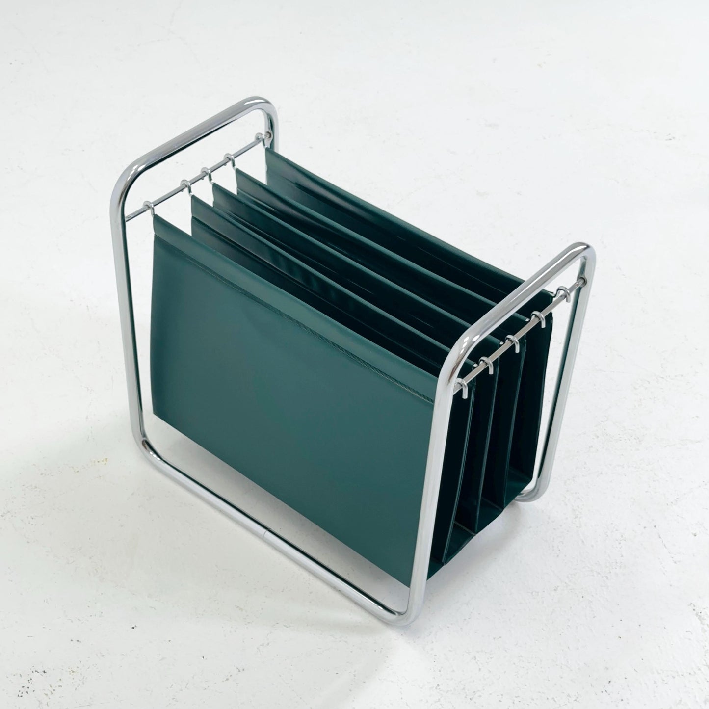 Mid-Century bauhaus Minimalist stand Magazine Rack, 1960s