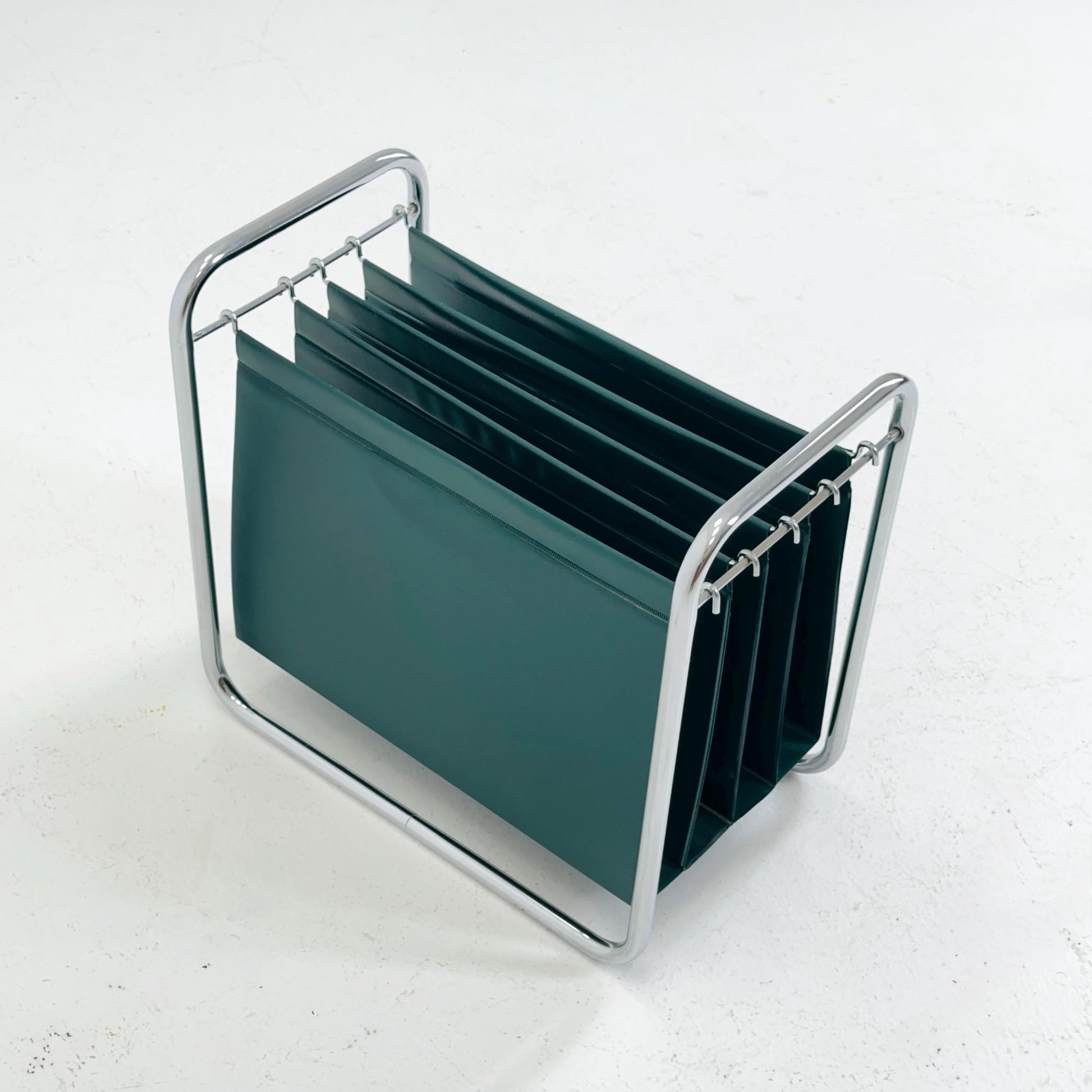 Mid-Century bauhaus Minimalist stand Magazine Rack, 1960s